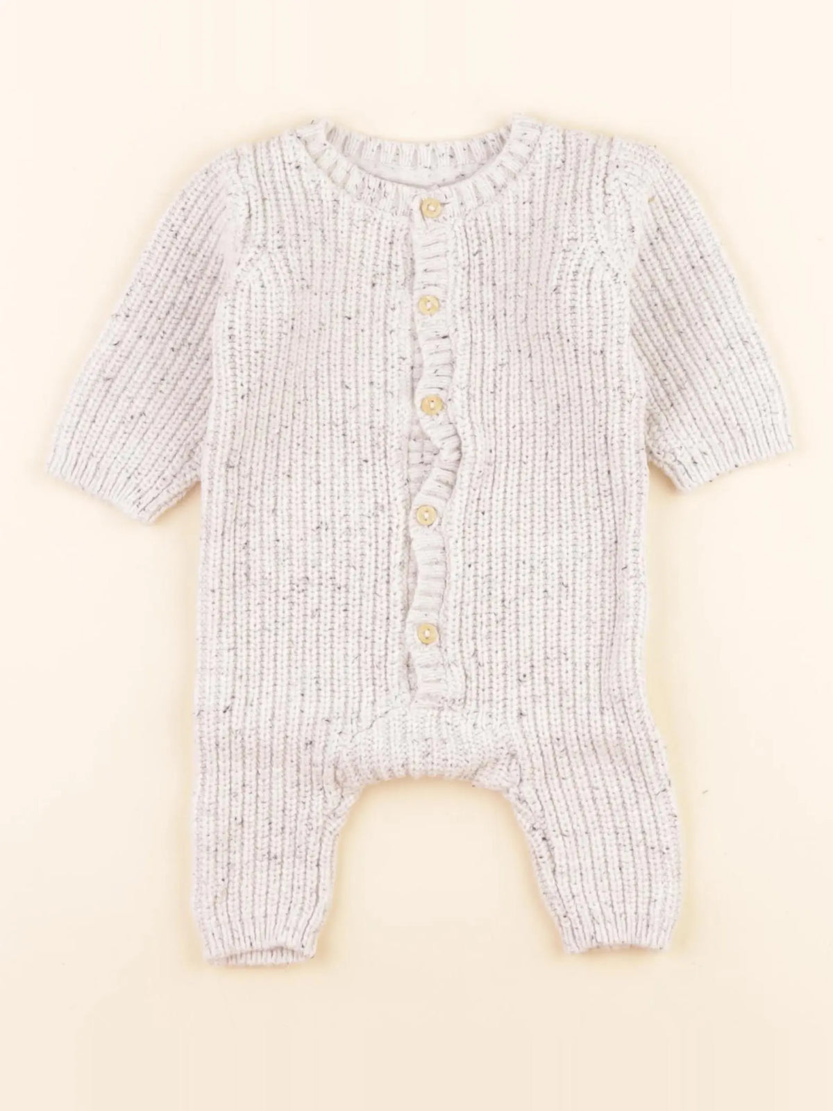 H&M - combinaison gris - 1/2 mois