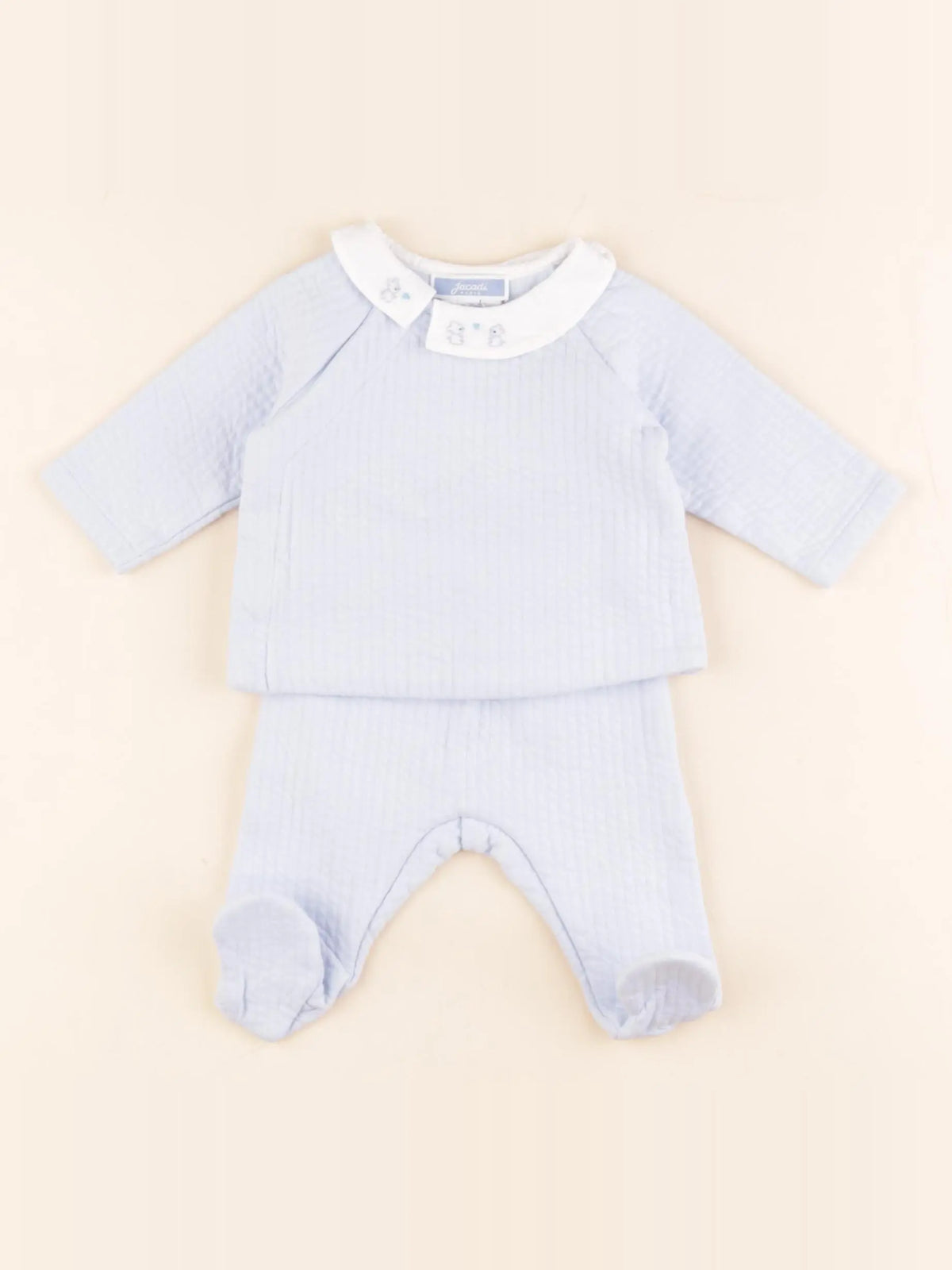Jacadi - pyjama coton bleu - 3 mois