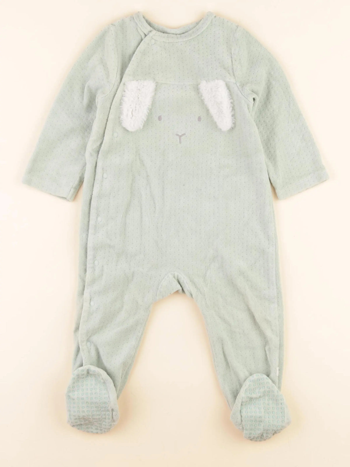 Tape à l'oeil - pyjama velours vert - 18 mois