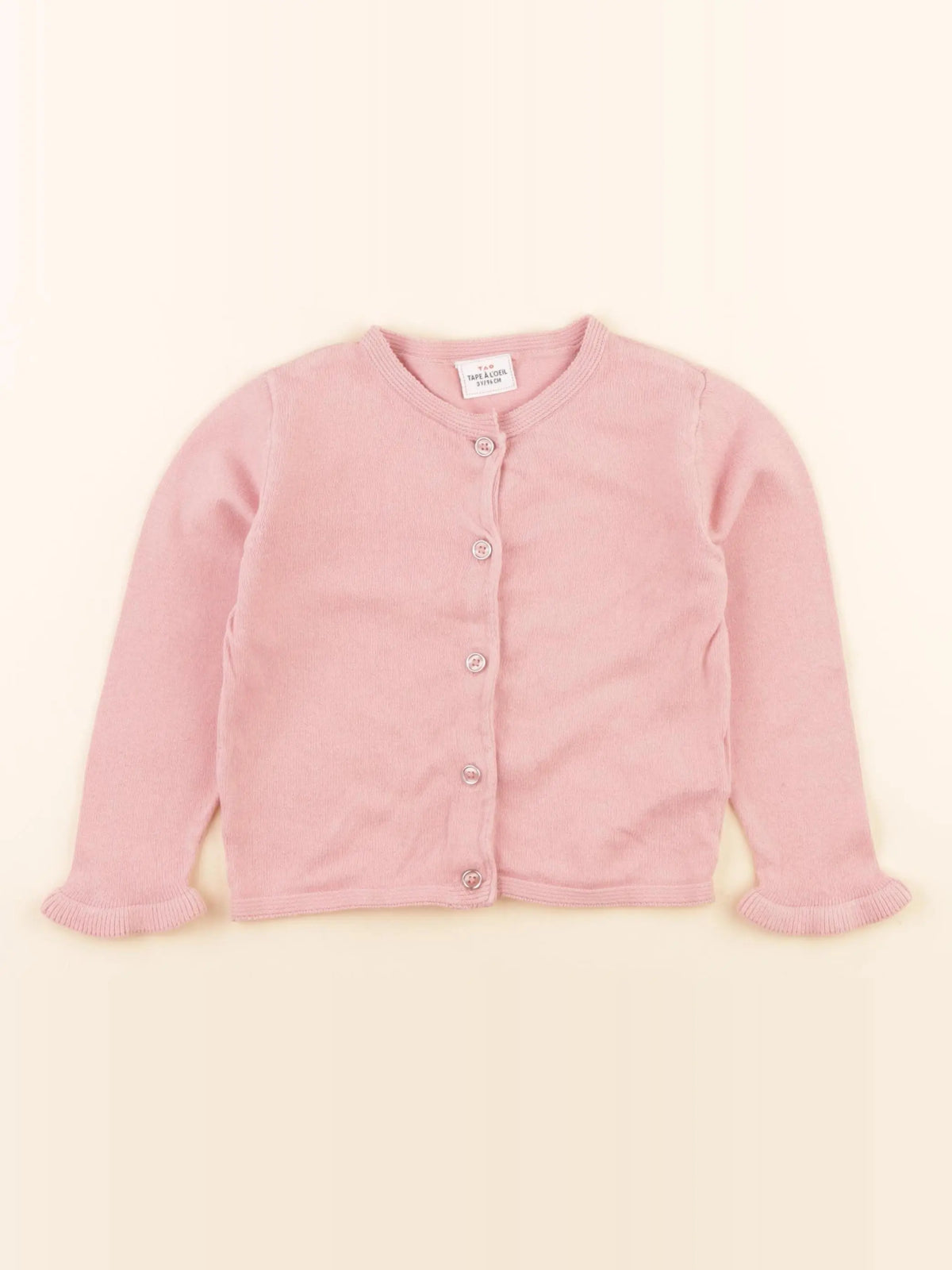 Tape à l'oeil - gilet rose - 3 ans