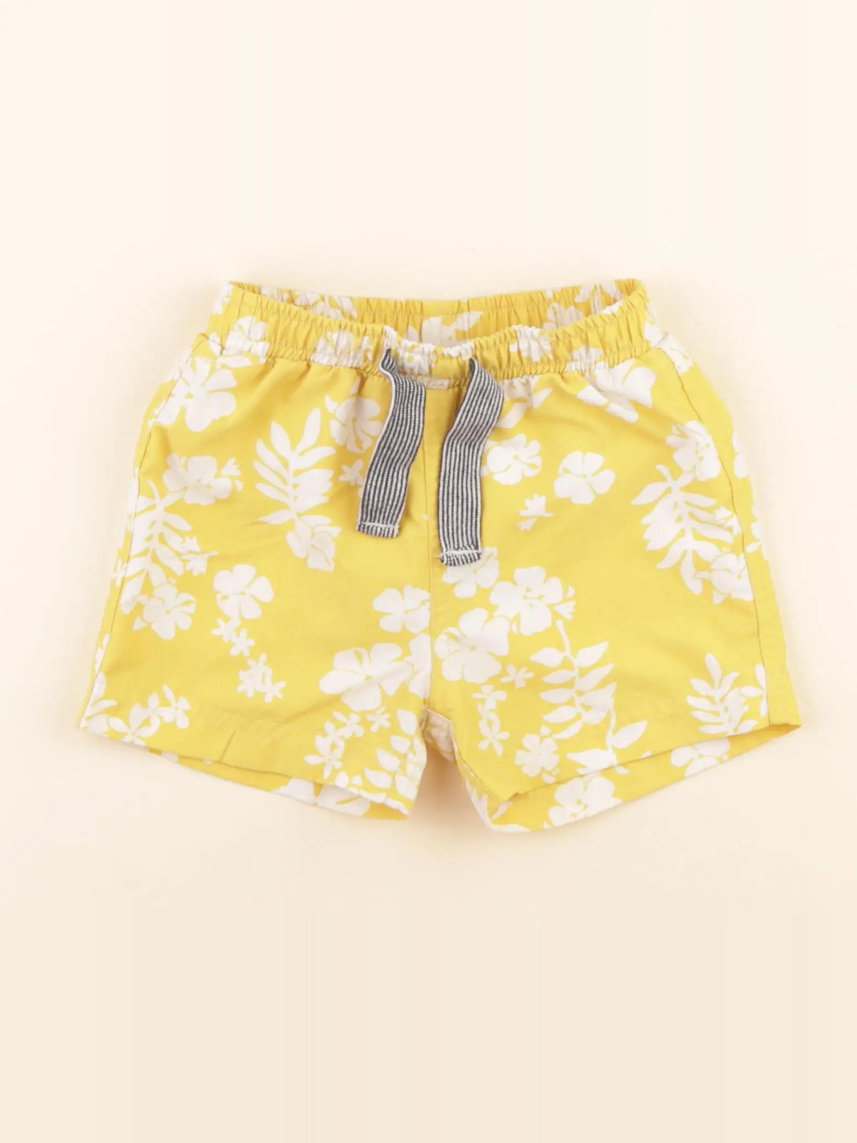 Petit Bateau - maillot de bain jaune, blanc - 18 mois