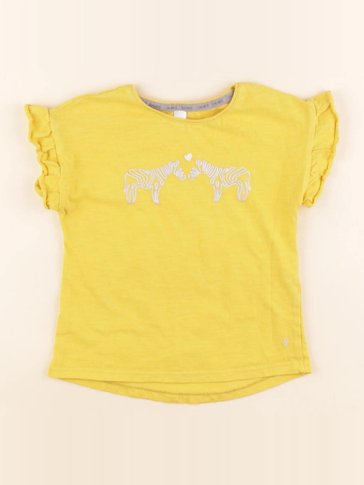 Okaidi - tee-shirt jaune - 5 ans