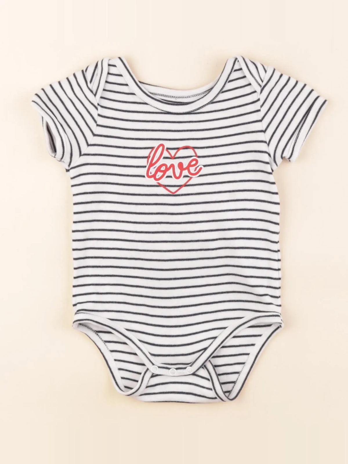 Vertbaudet - body blanc, bleu - 12 mois