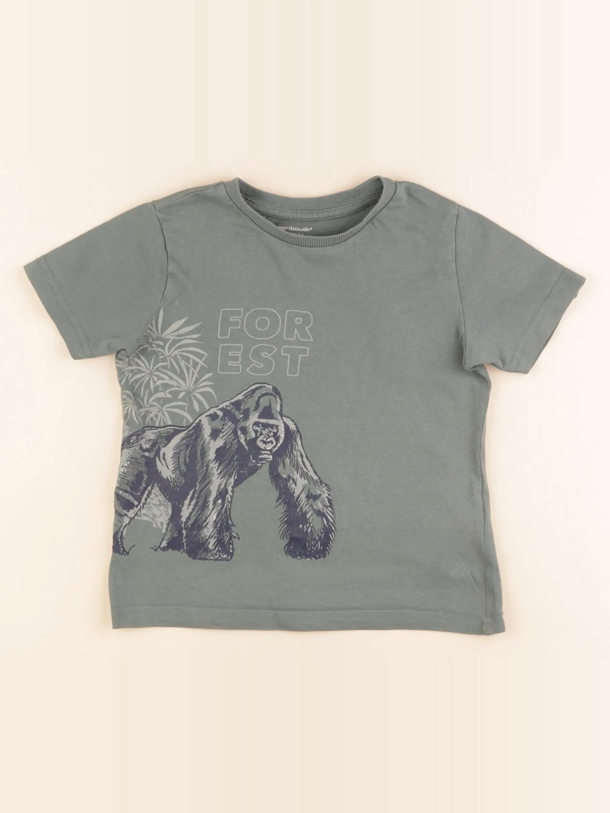 Vertbaudet - tee-shirt vert - 4 ans