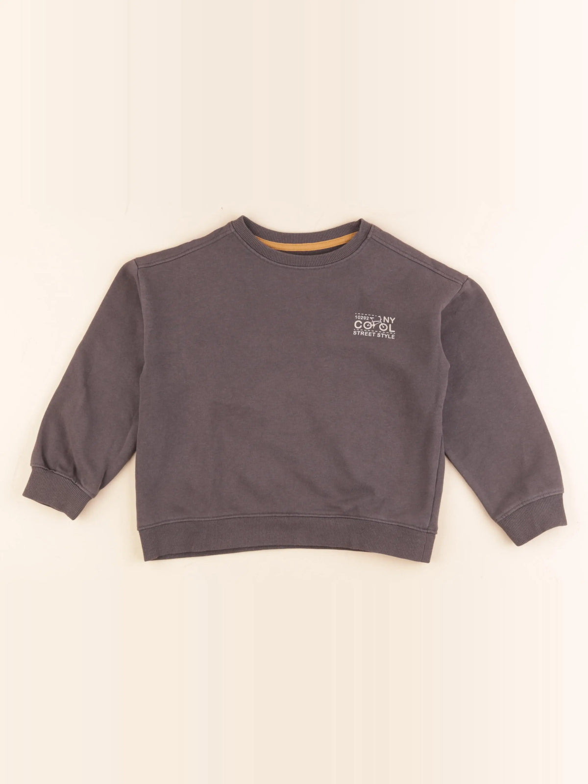 Vertbaudet - sweat gris - 4 ans
