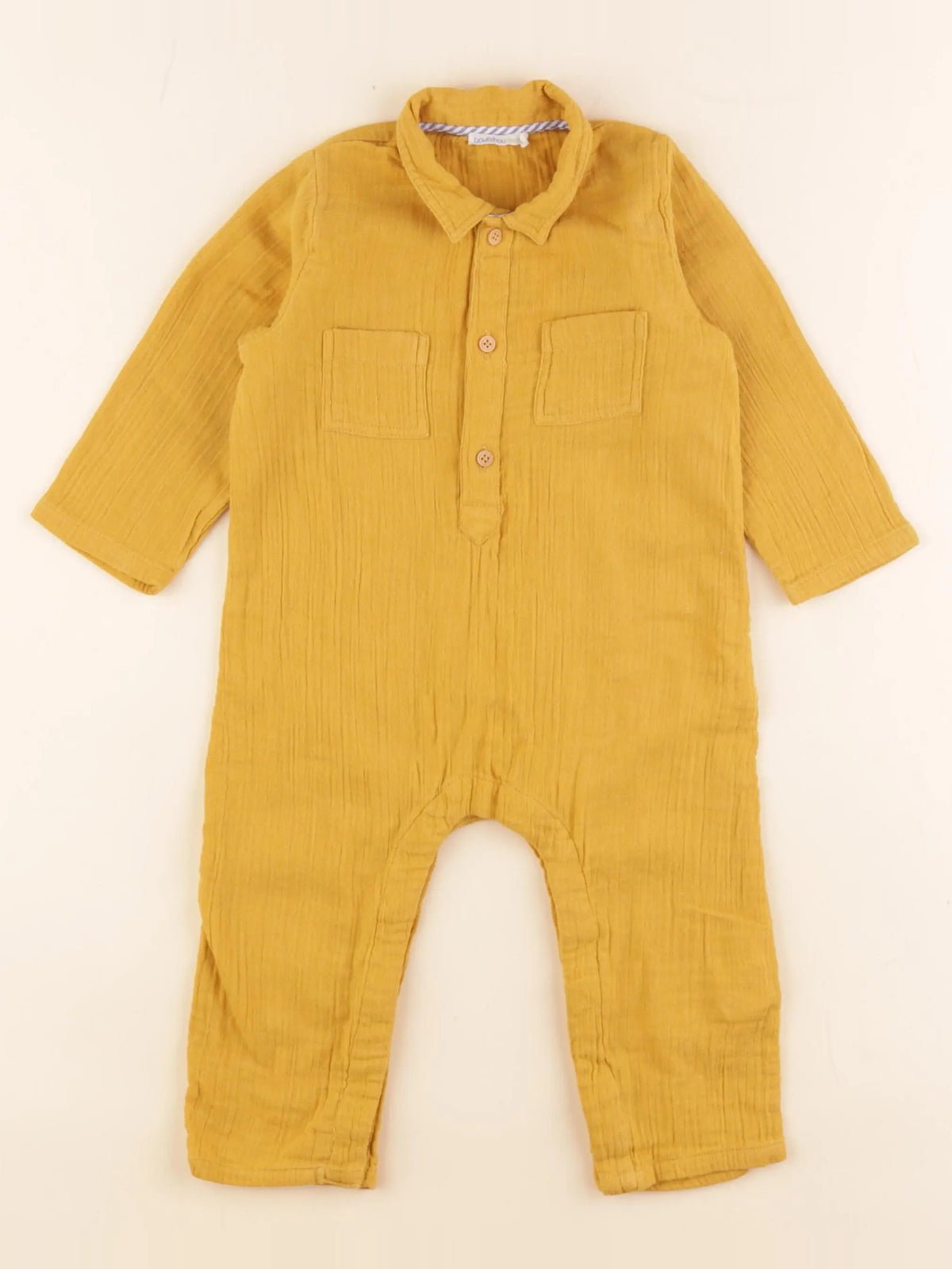 Boutchou - combinaison jaune - 9 mois