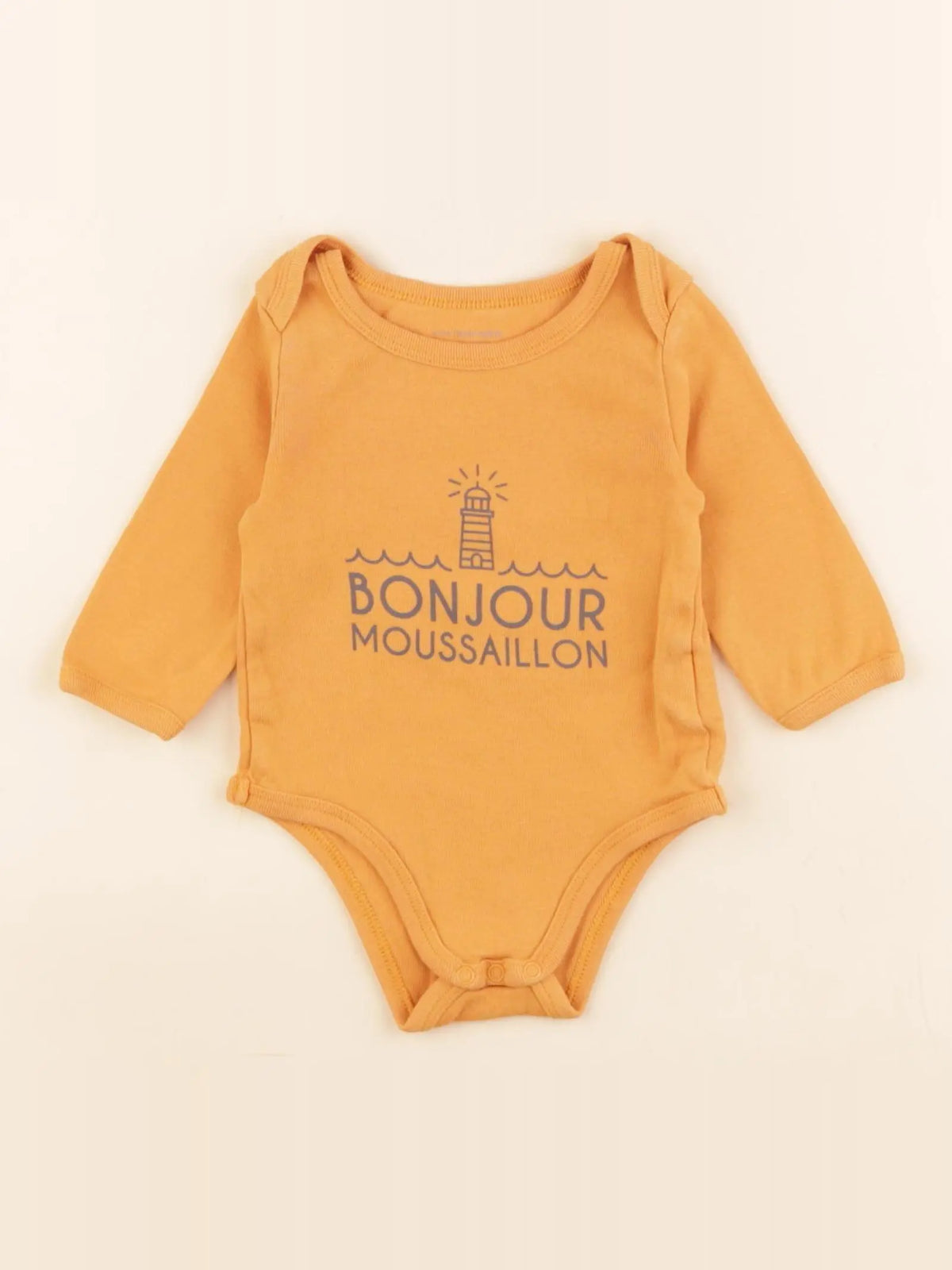 Vertbaudet - body orange - 6 mois