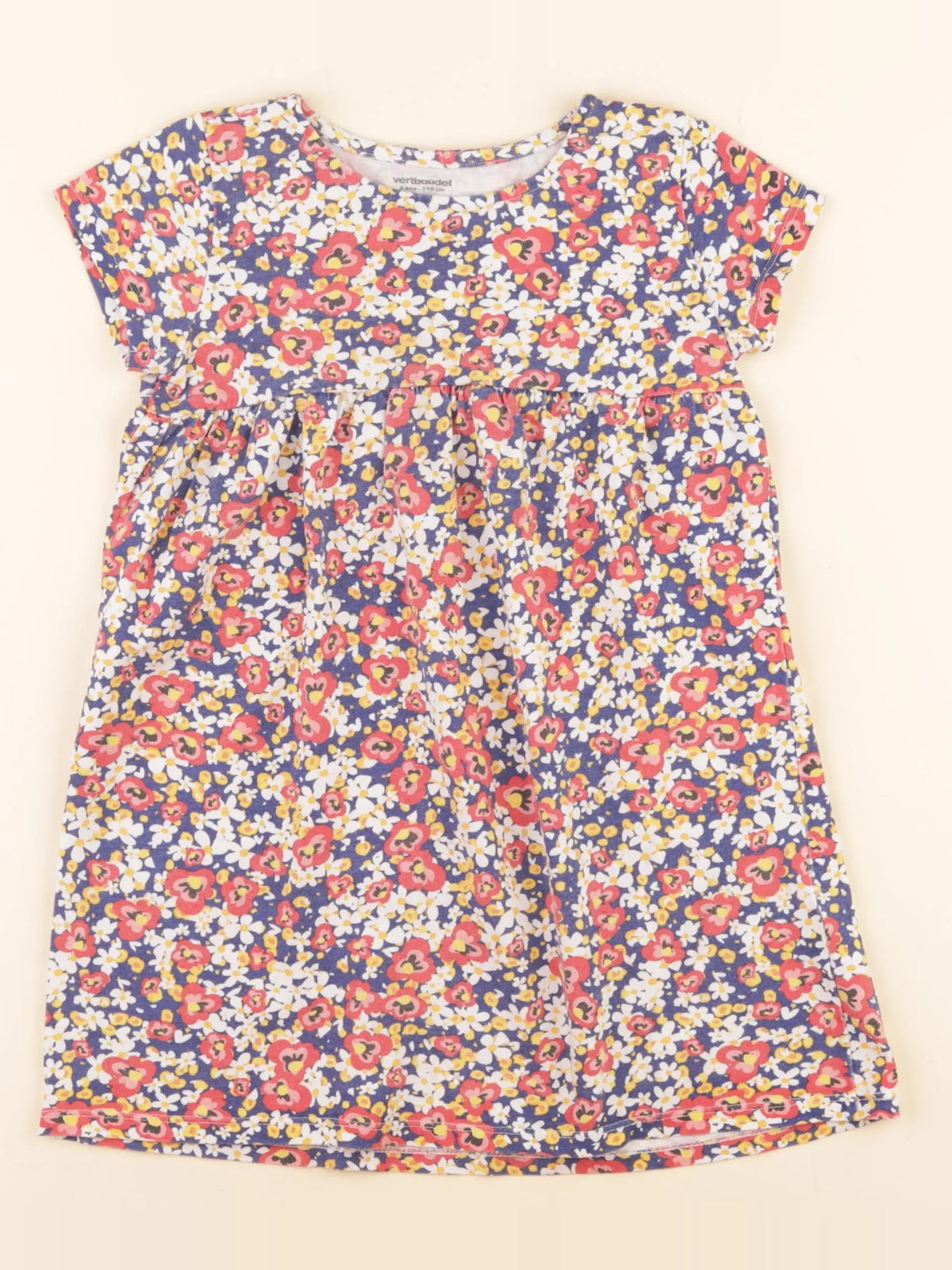 Vertbaudet - robe multicolore - 5 ans