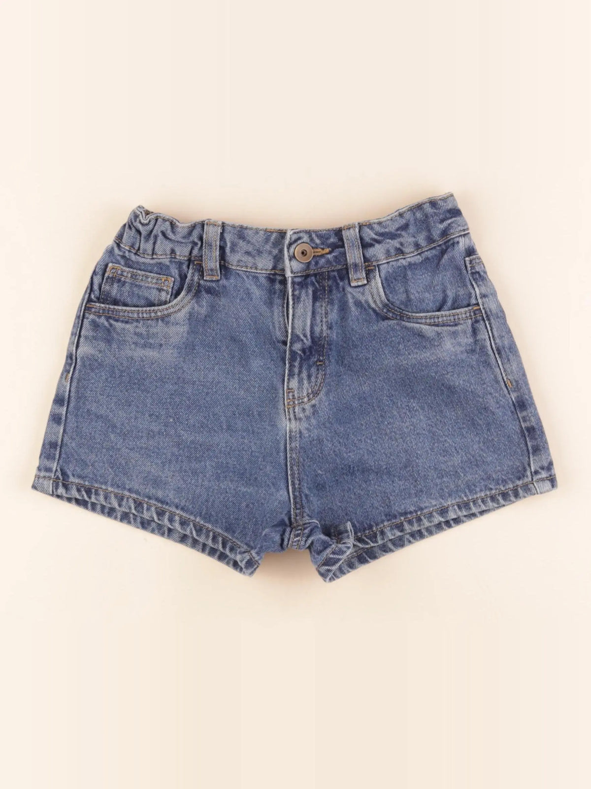 Monoprix - short bleu - 8 ans