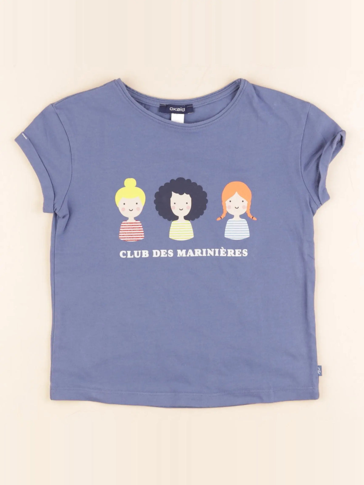 Okaidi - tee-shirt bleu - 6 ans