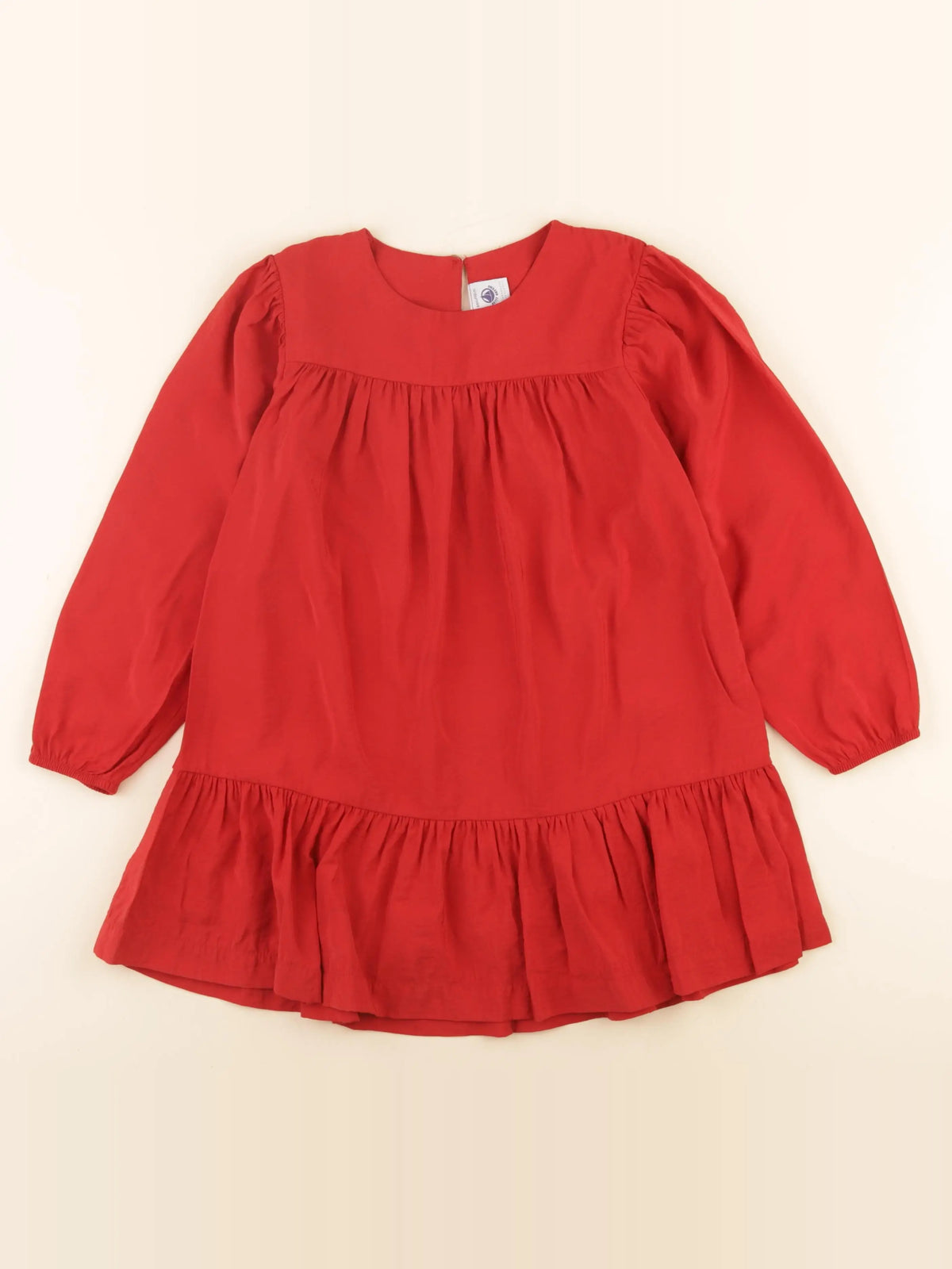Petit Bateau - robe rouge - 6 ans