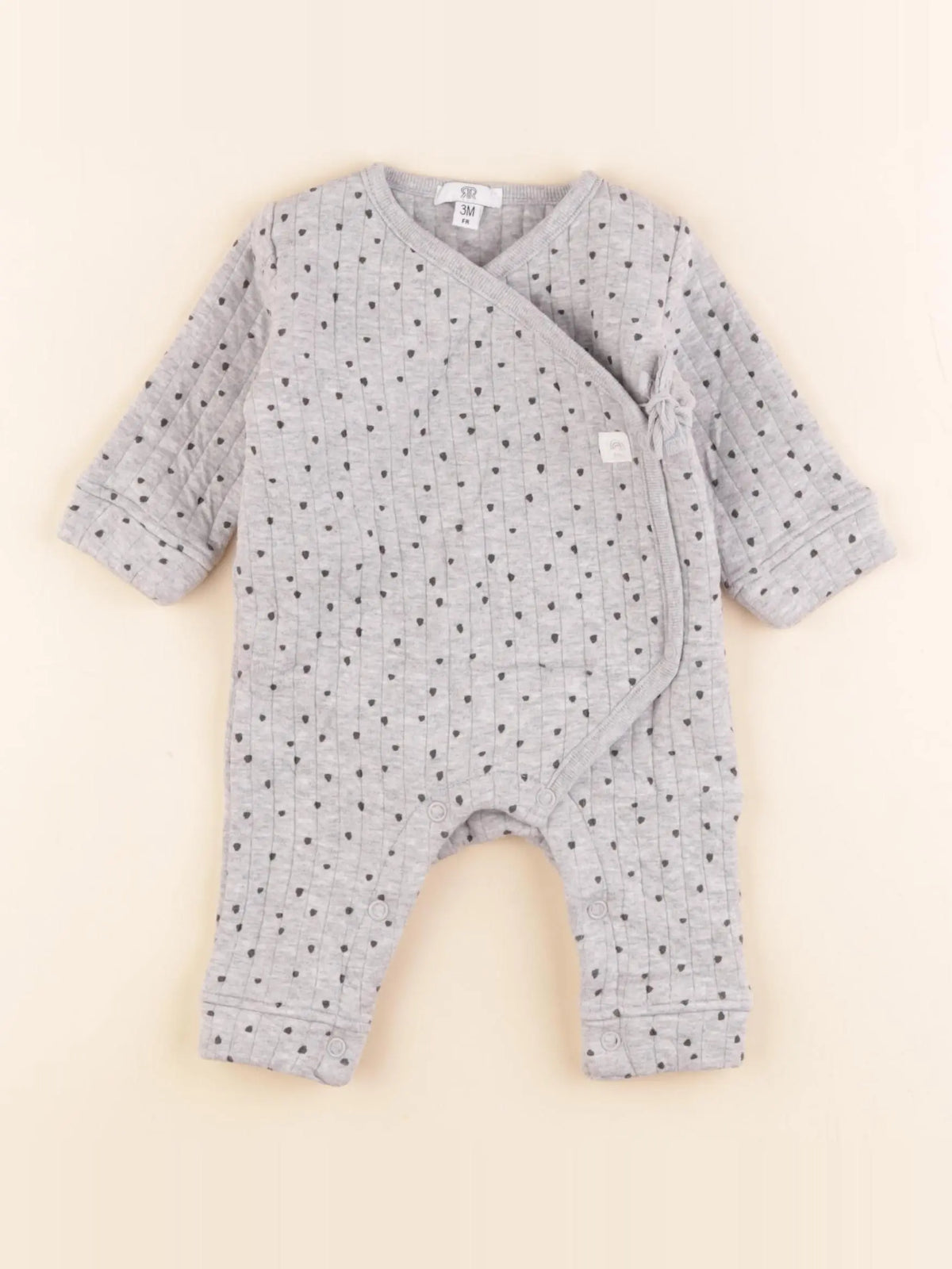 La Redoute - pyjama coton gris - 3 mois