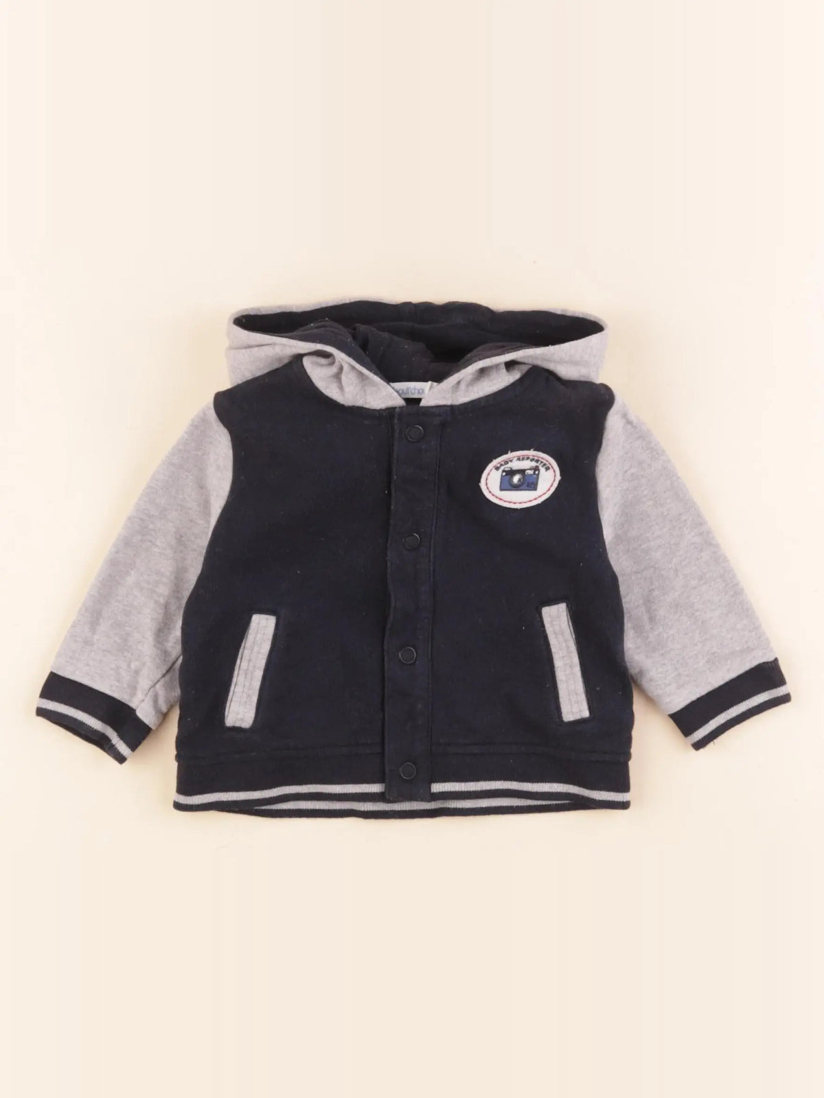 Boutchou - sweat bleu - 6 mois