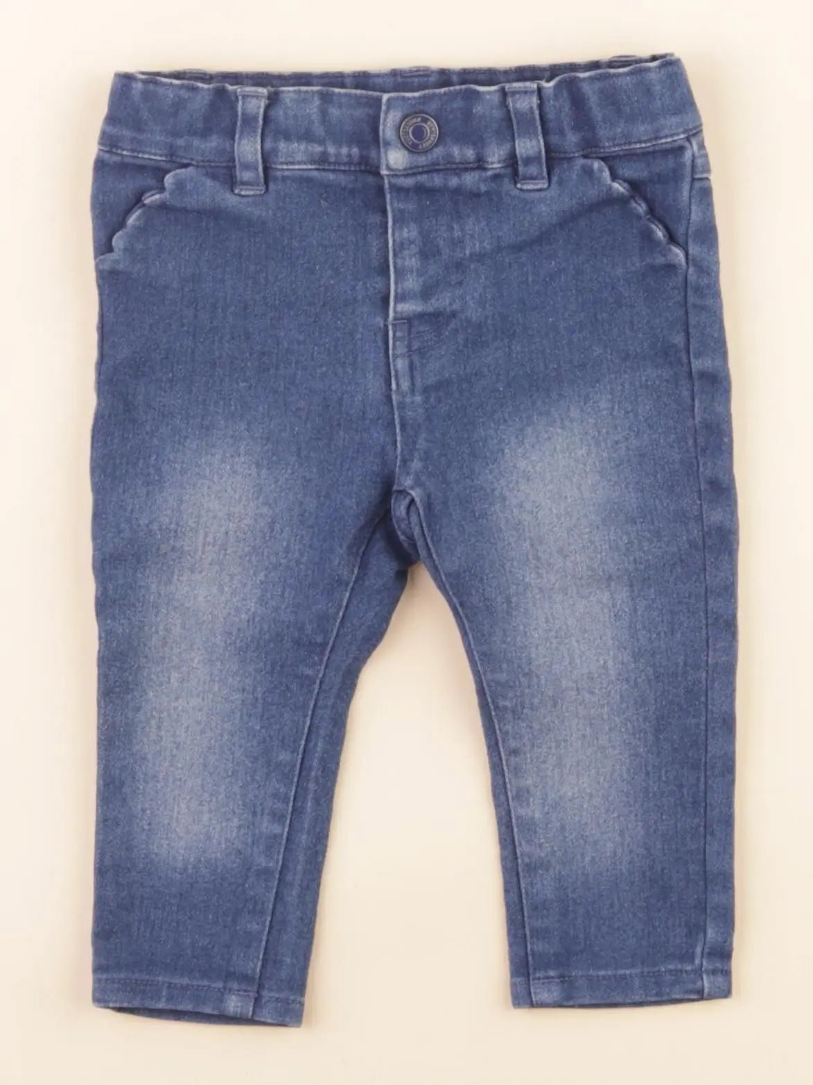 Vertbaudet - jegging bleu - 6 mois