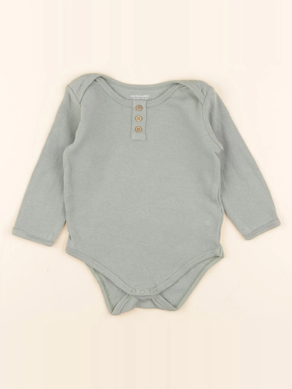 Vertbaudet - body vert - 18 mois