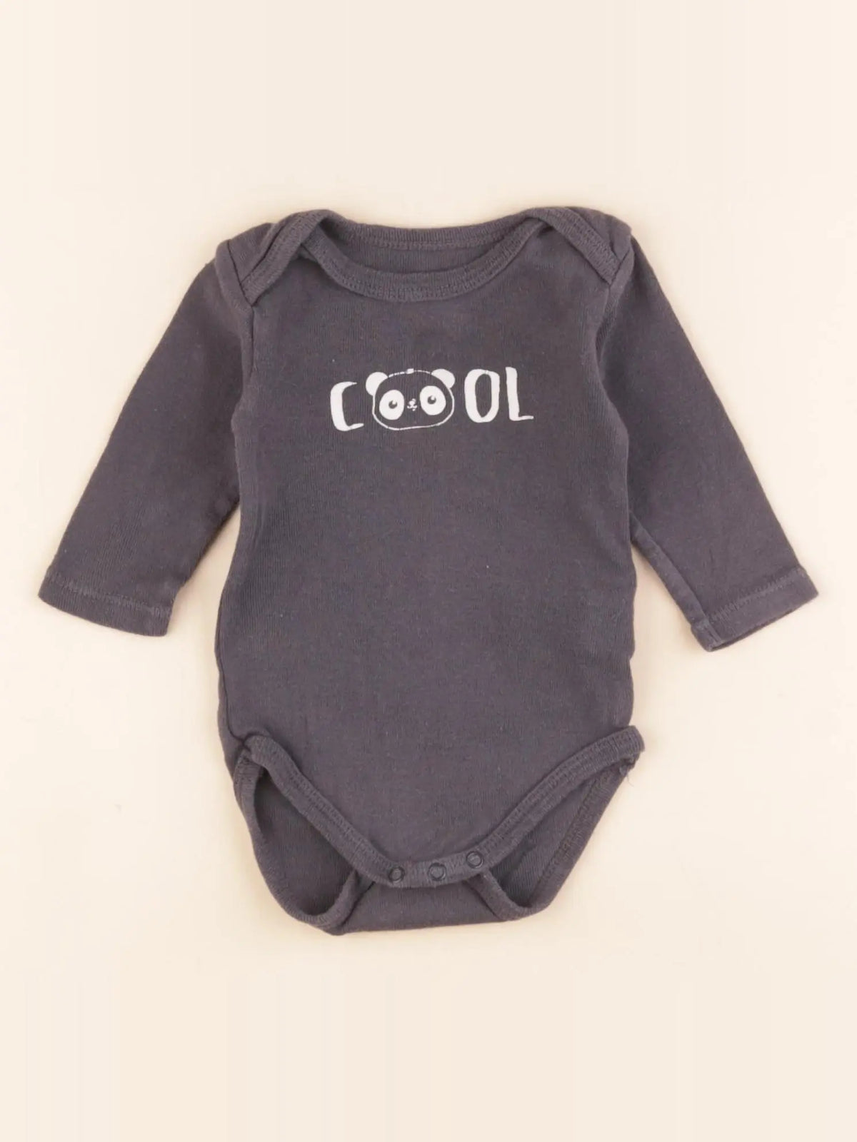La Redoute - body gris - 3 mois