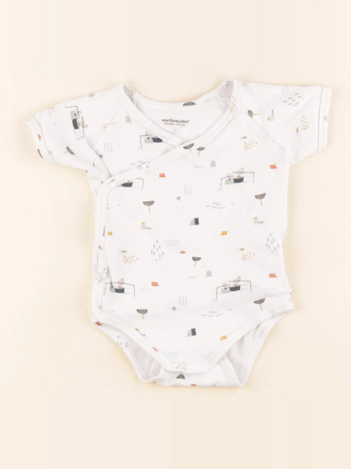 Vertbaudet - body blanc - 9 mois