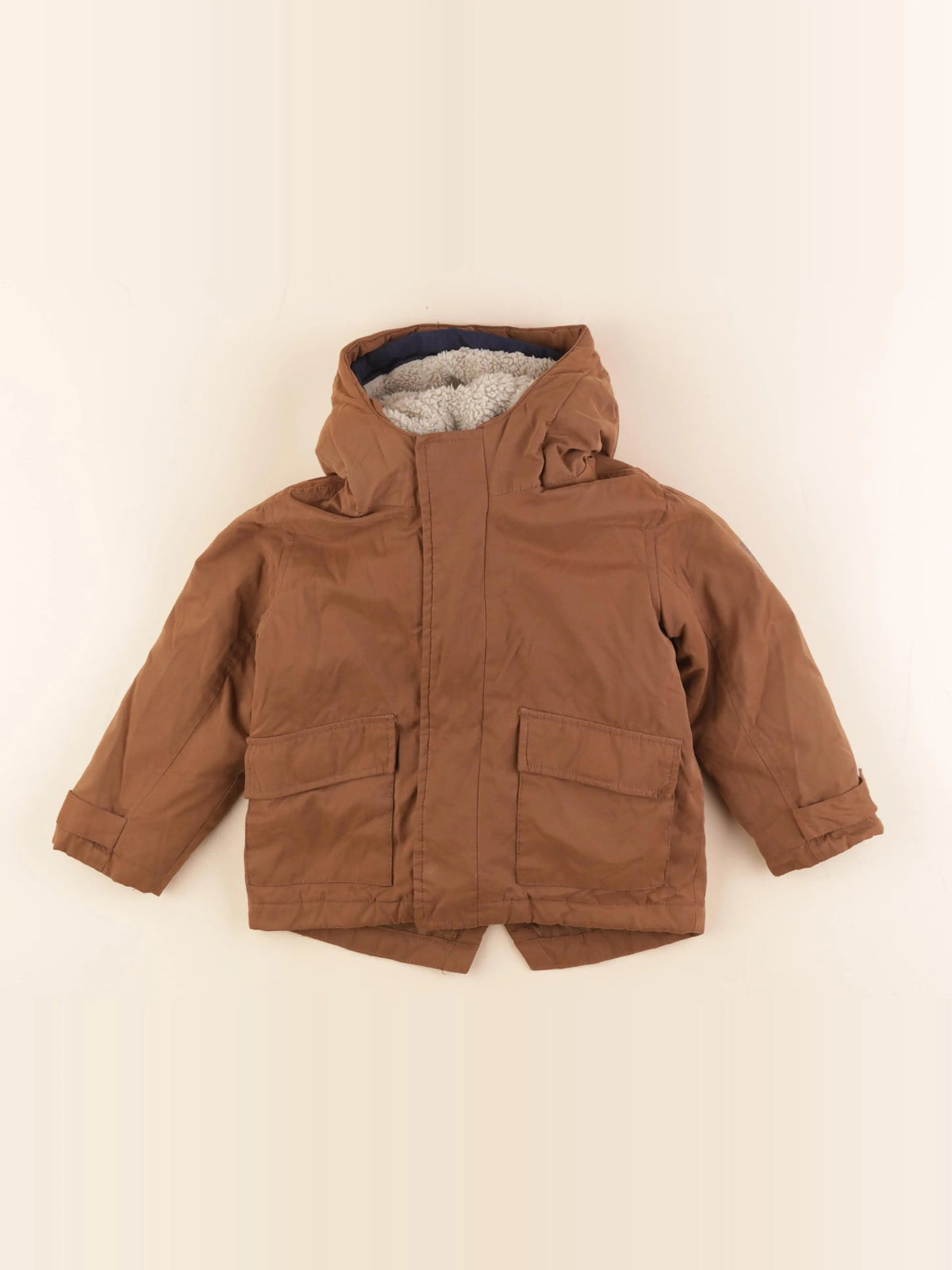 Vertbaudet - parka marron - 3 ans