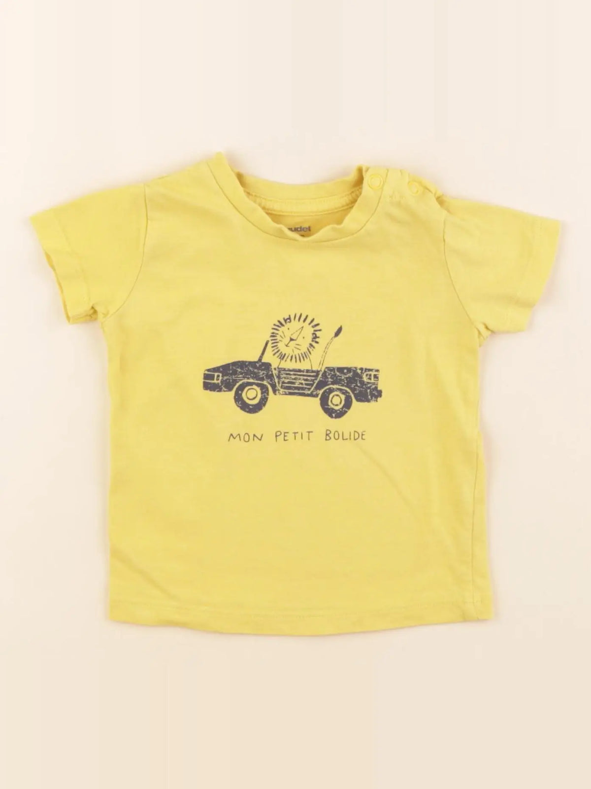 Vertbaudet - tee-shirt jaune - 6 mois