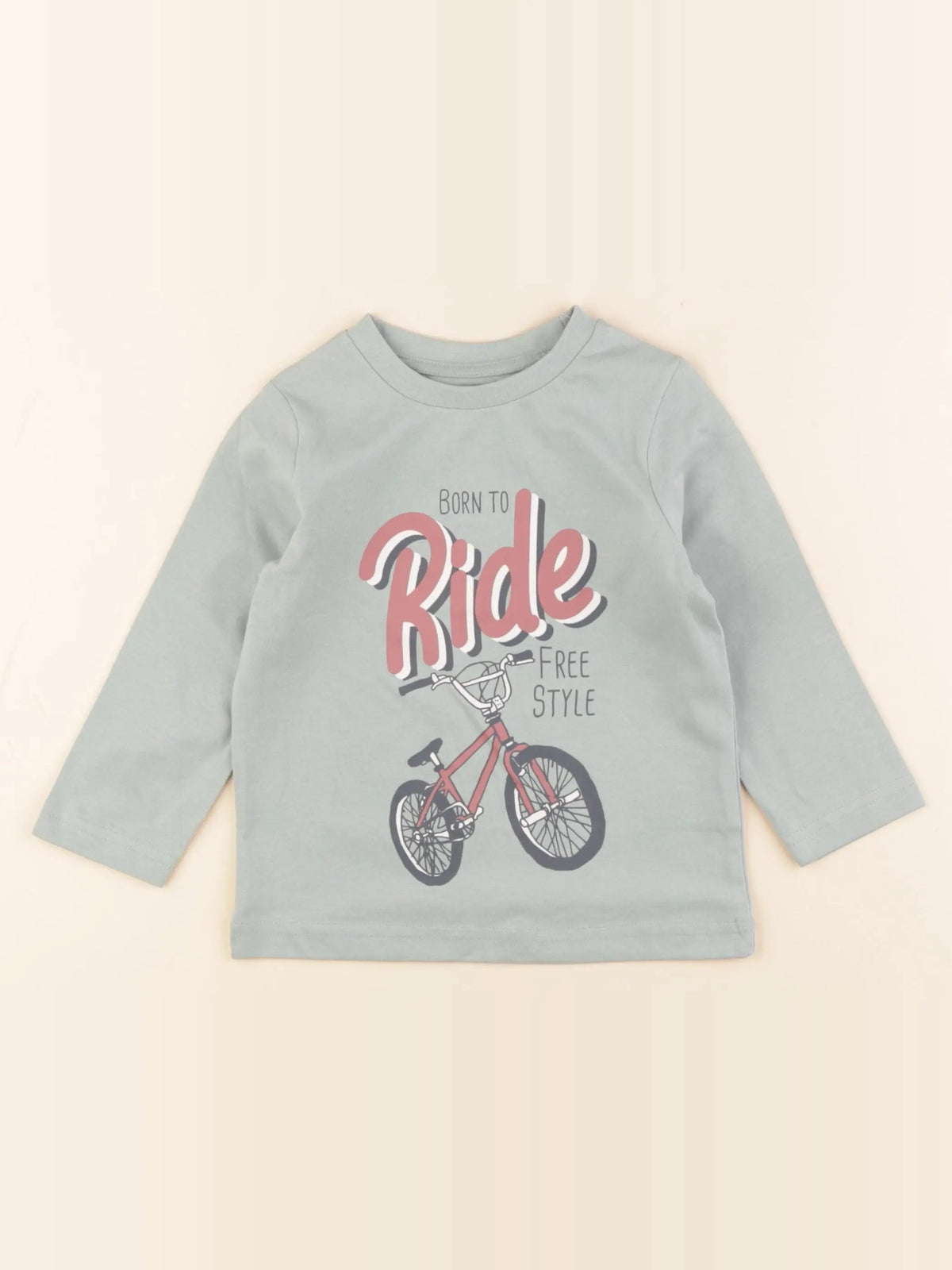 Vertbaudet - tee-shirt vert - 2 ans