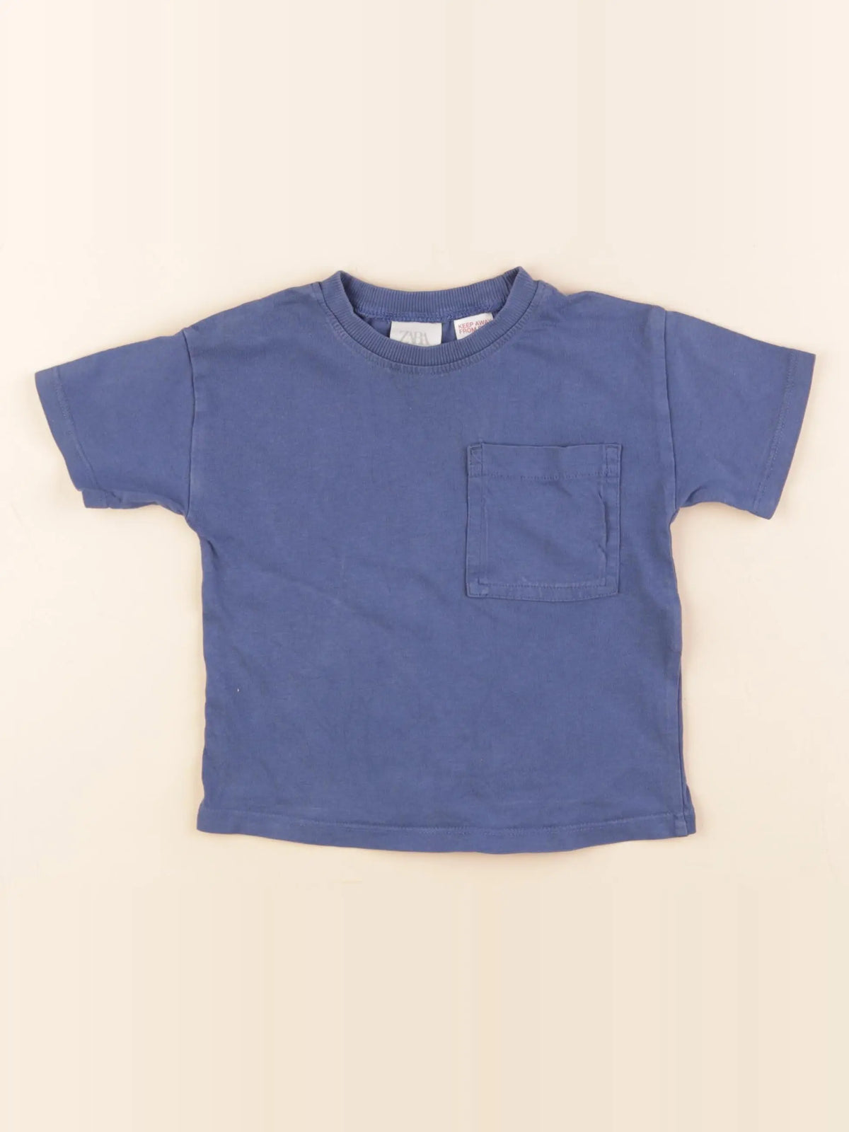 Zara - tee-shirt bleu - 9/12 mois