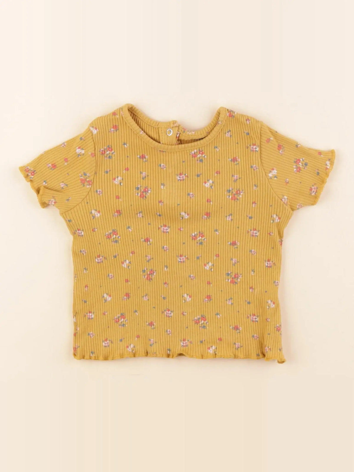 Vertbaudet - tee-shirt jaune - 12 mois