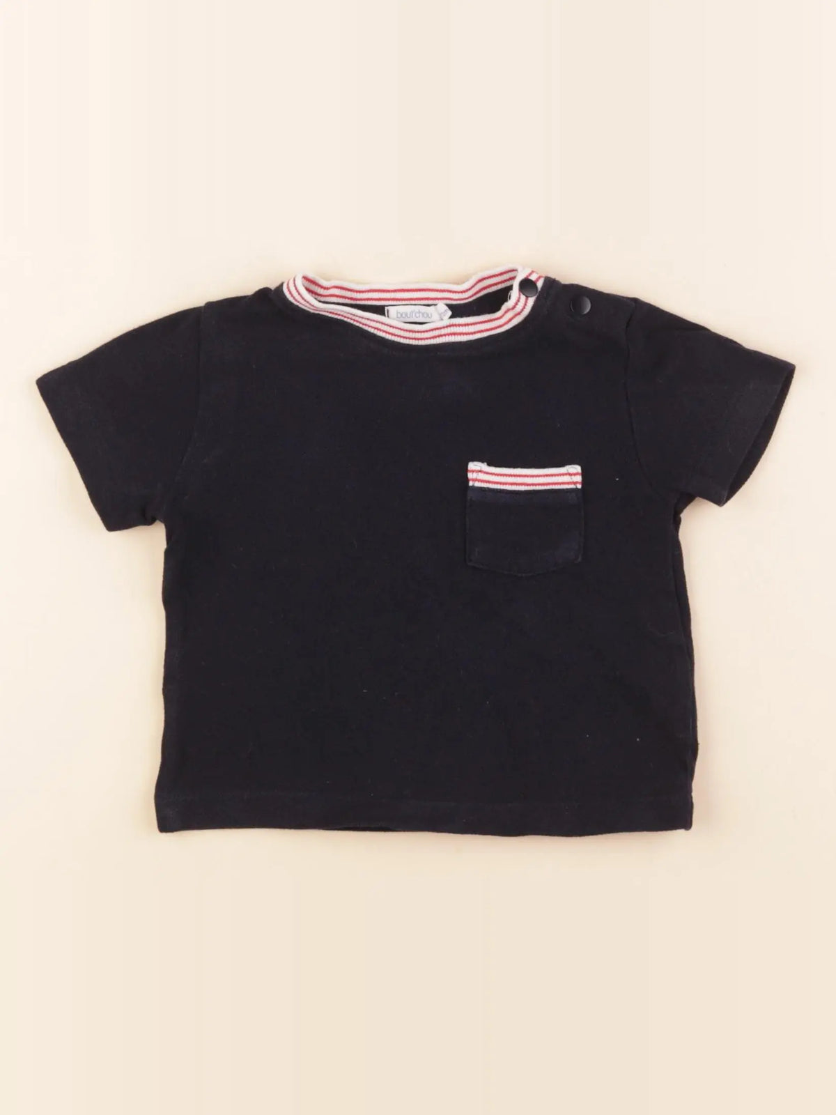 Boutchou - tee-shirt bleu - 12 mois