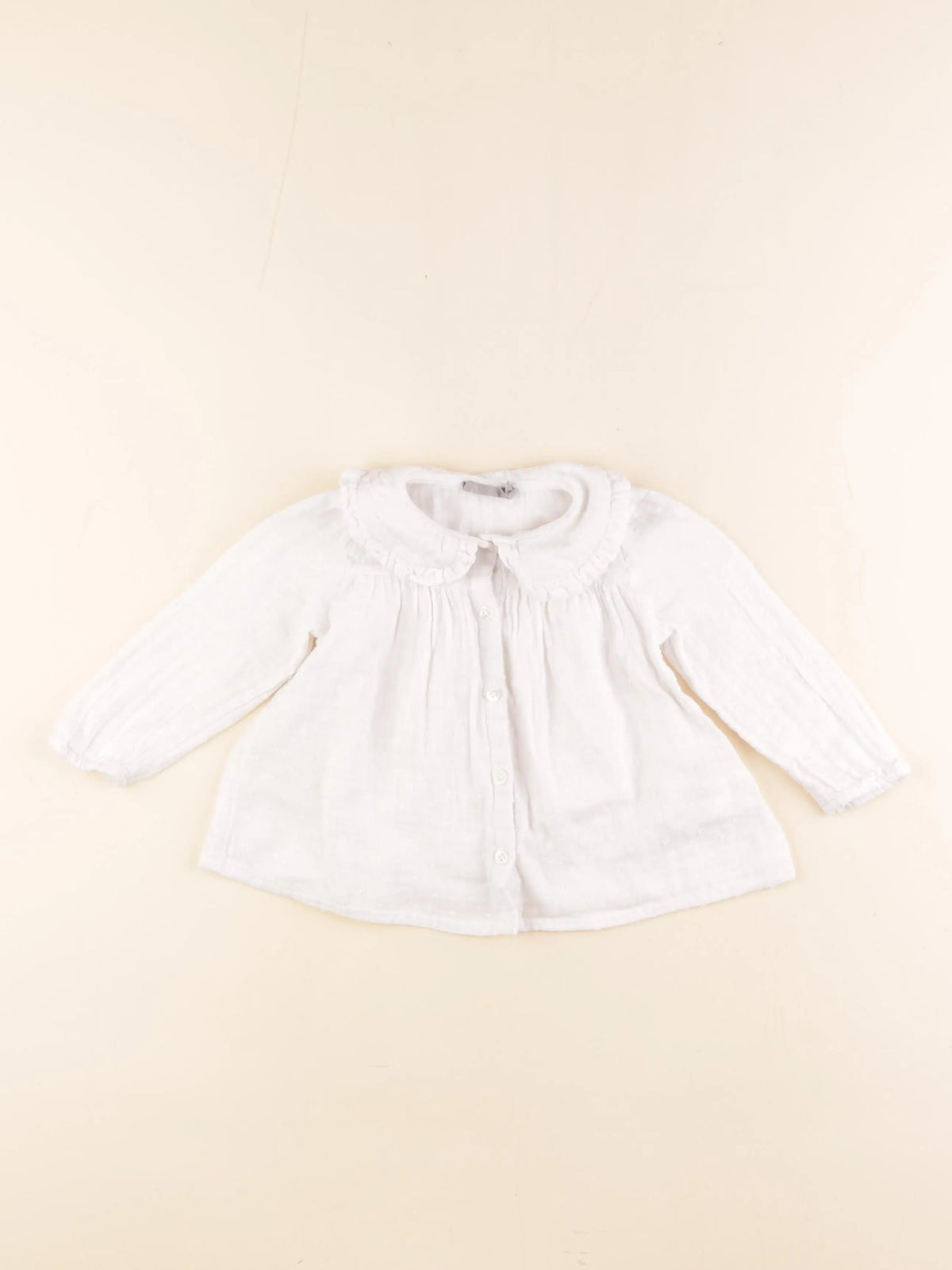 Boutchou - blouse blanc - 12 mois