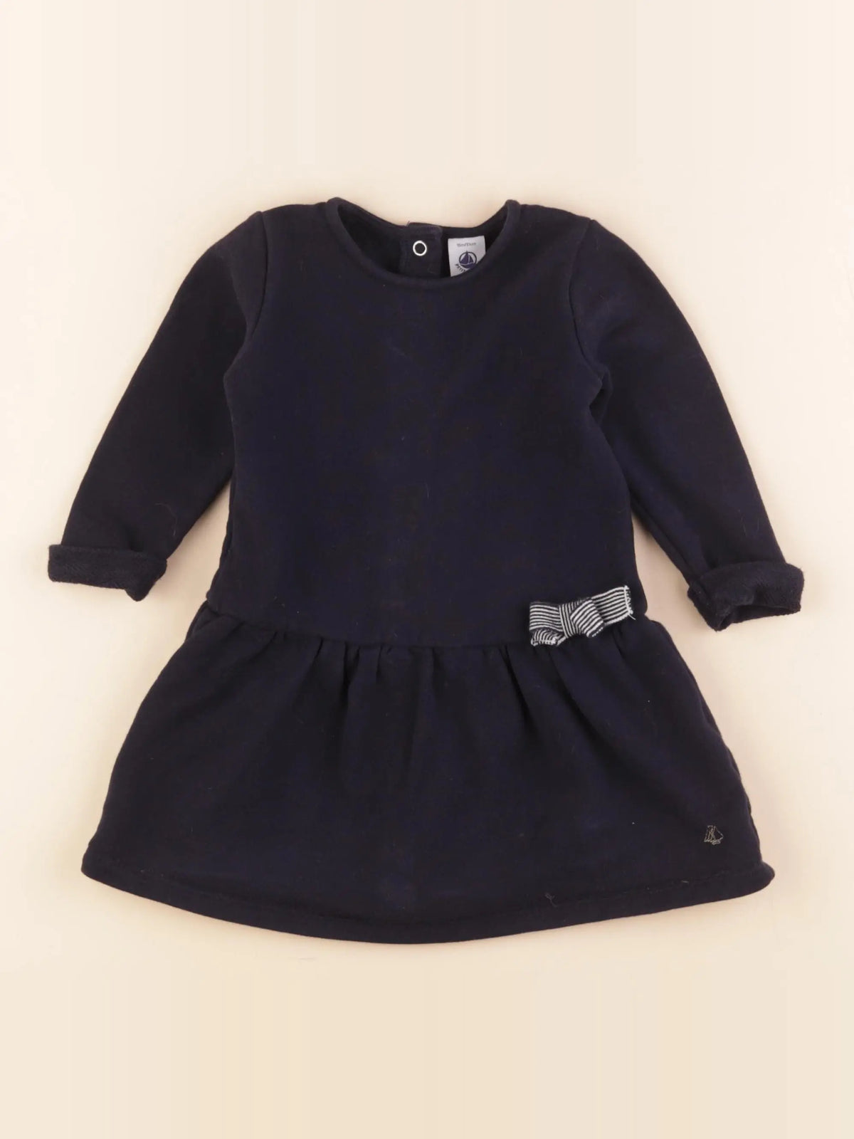 Petit Bateau - robe bleu - 18 mois