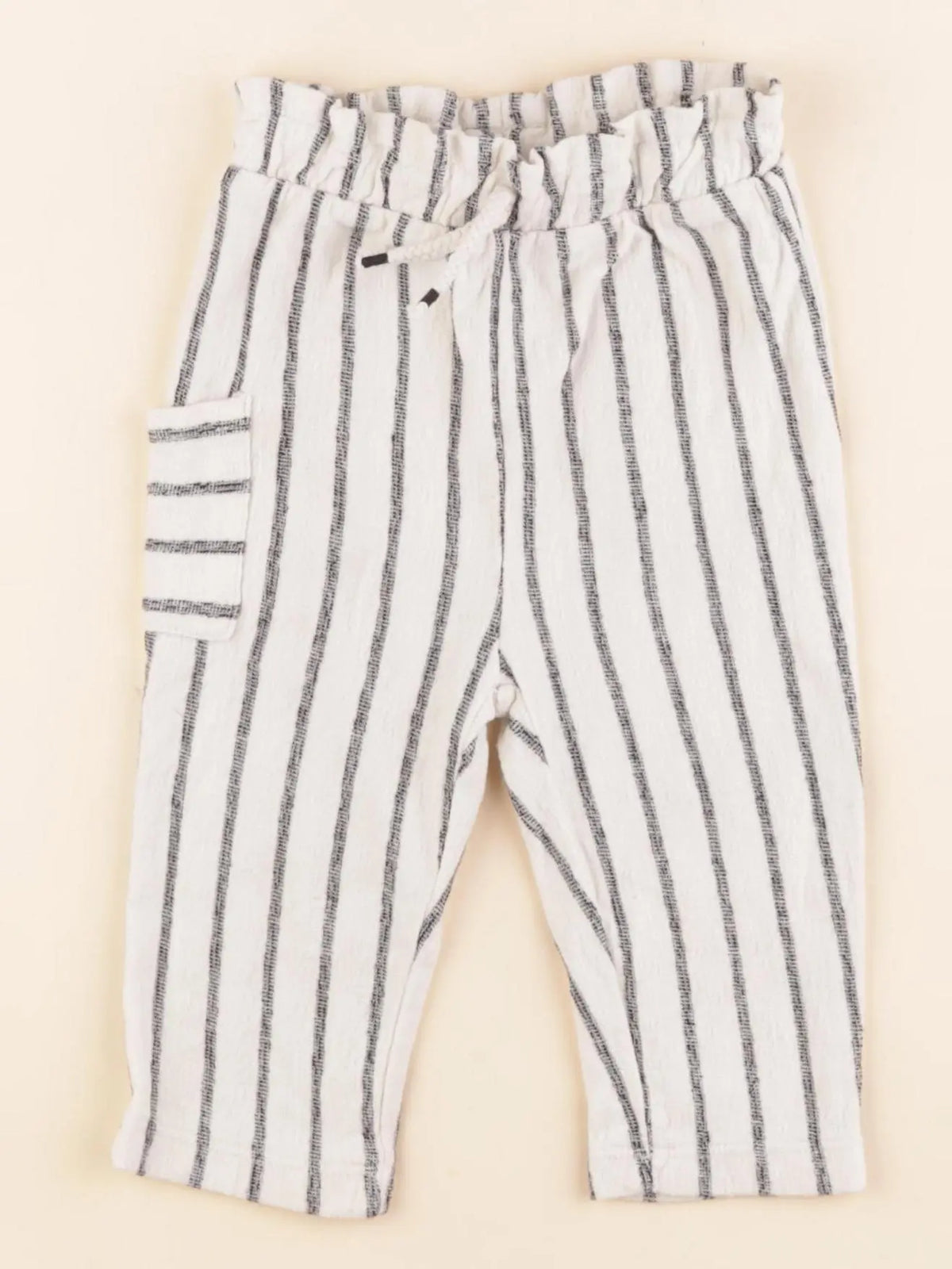 Zara - pantalon blanc - 6/9 mois