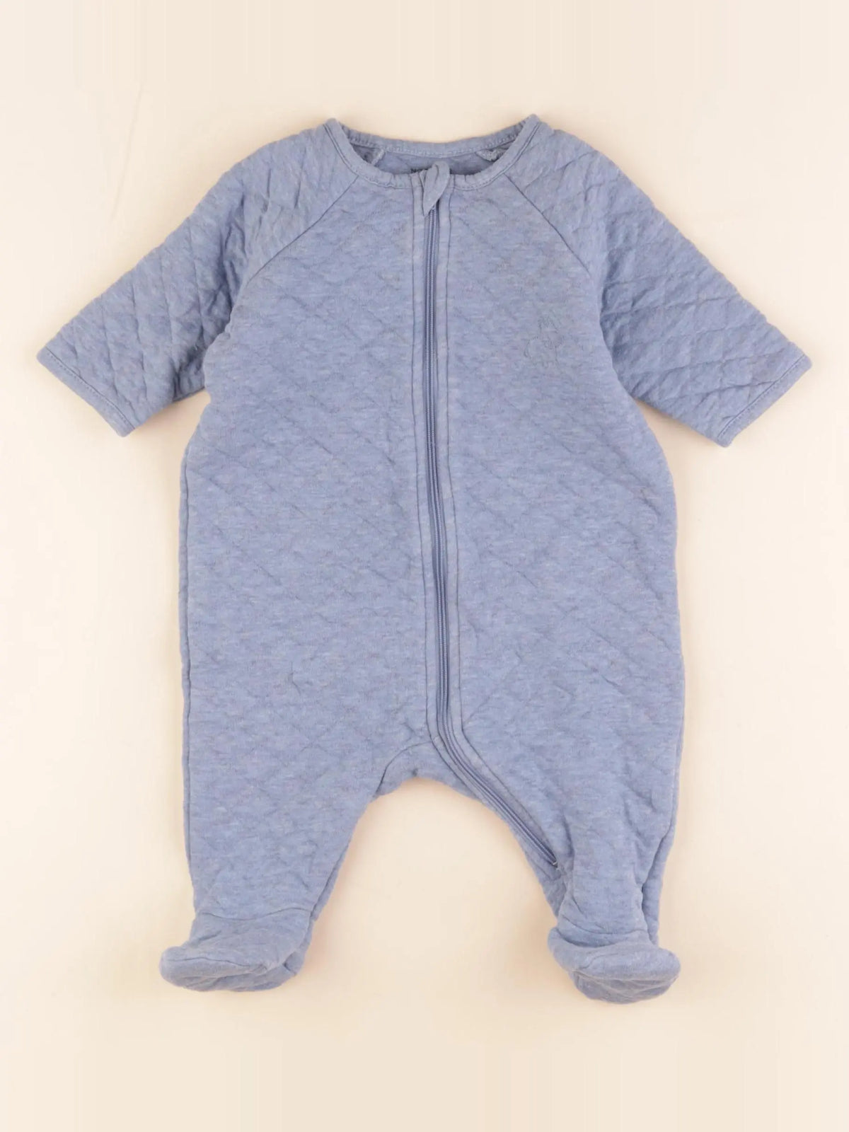 Natalys - pyjama coton bleu - 3 mois