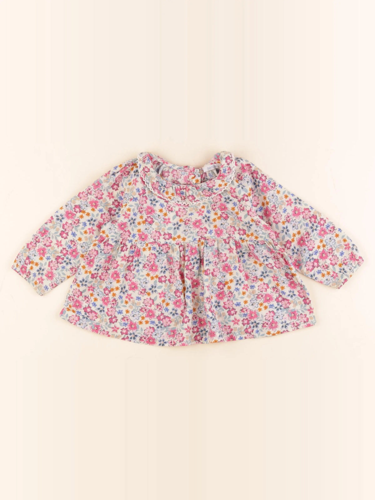 Boutchou - blouse rose - 9 mois