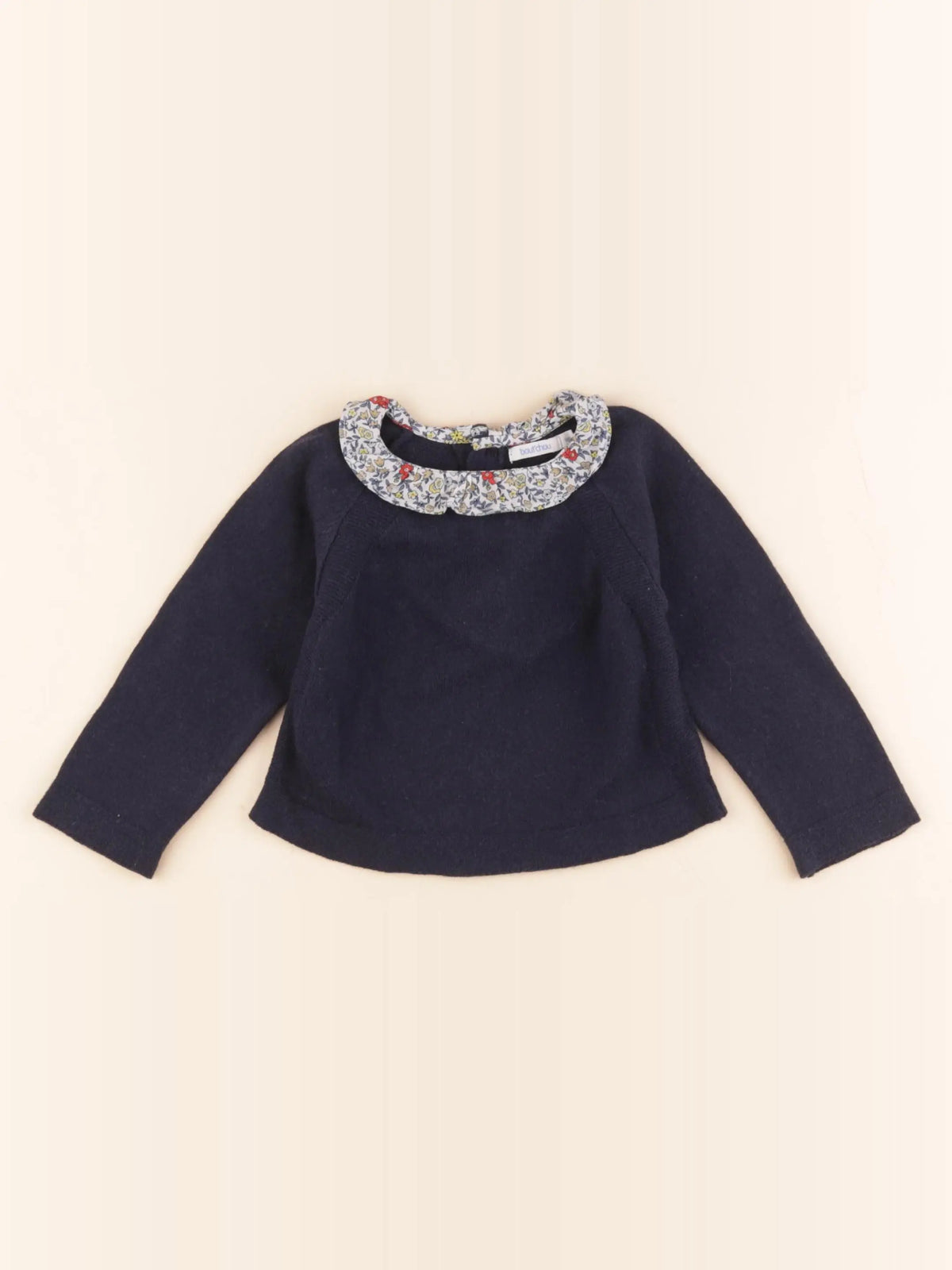 Boutchou - pull bleu - 9 mois