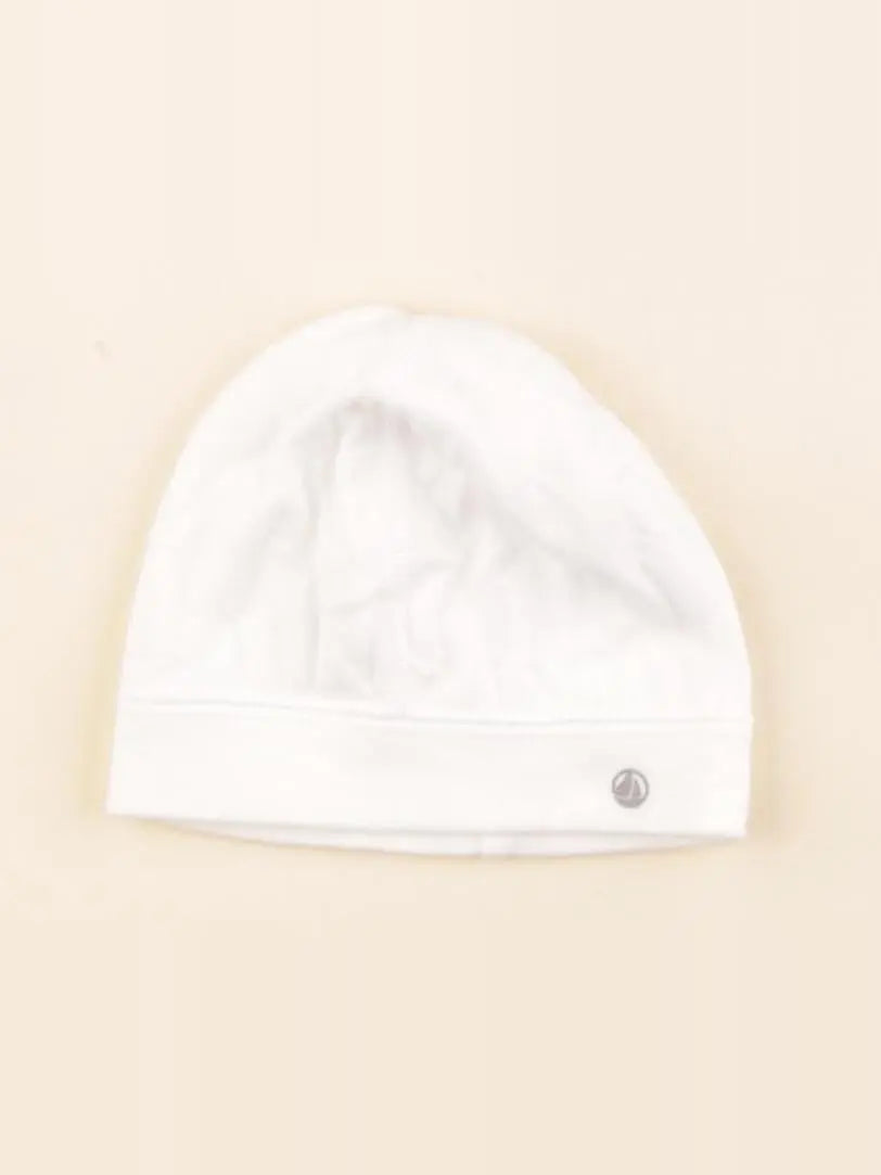 Petit Bateau - bonnet blanc - 3 mois