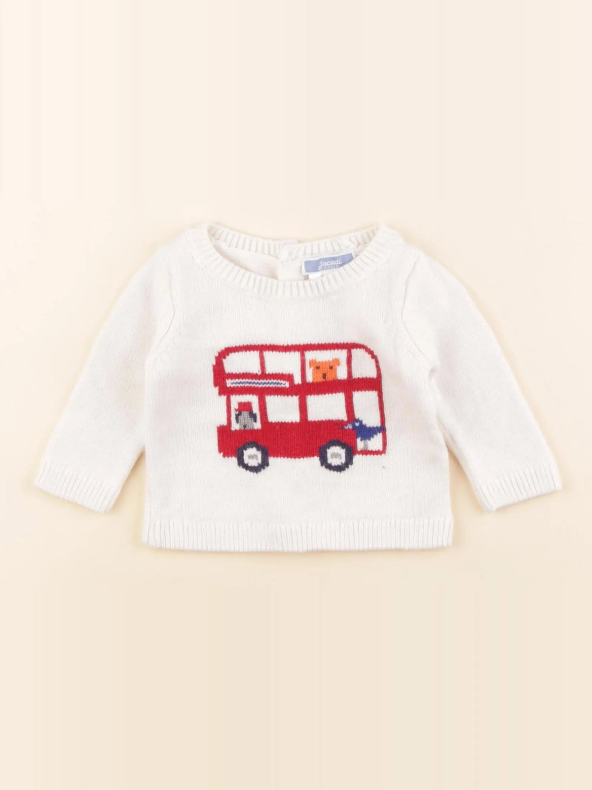 Jacadi - pull beige - 1 mois