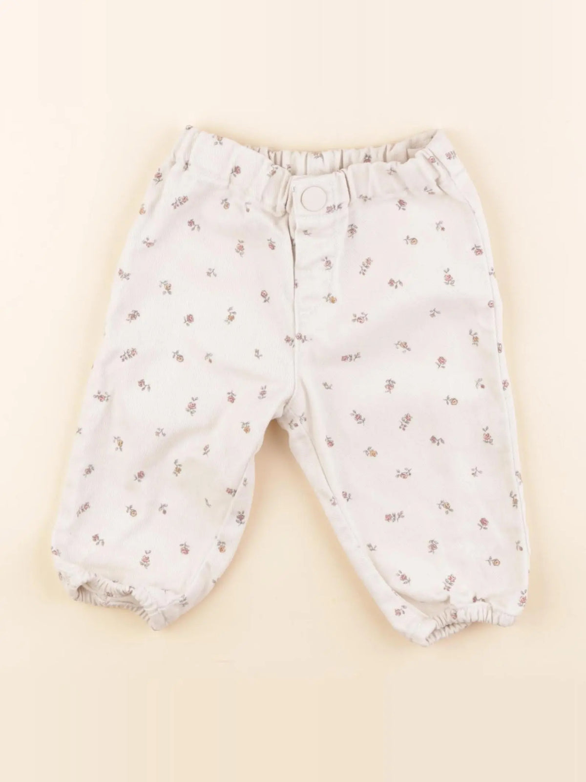 H&M - jean beige - 4/6 mois