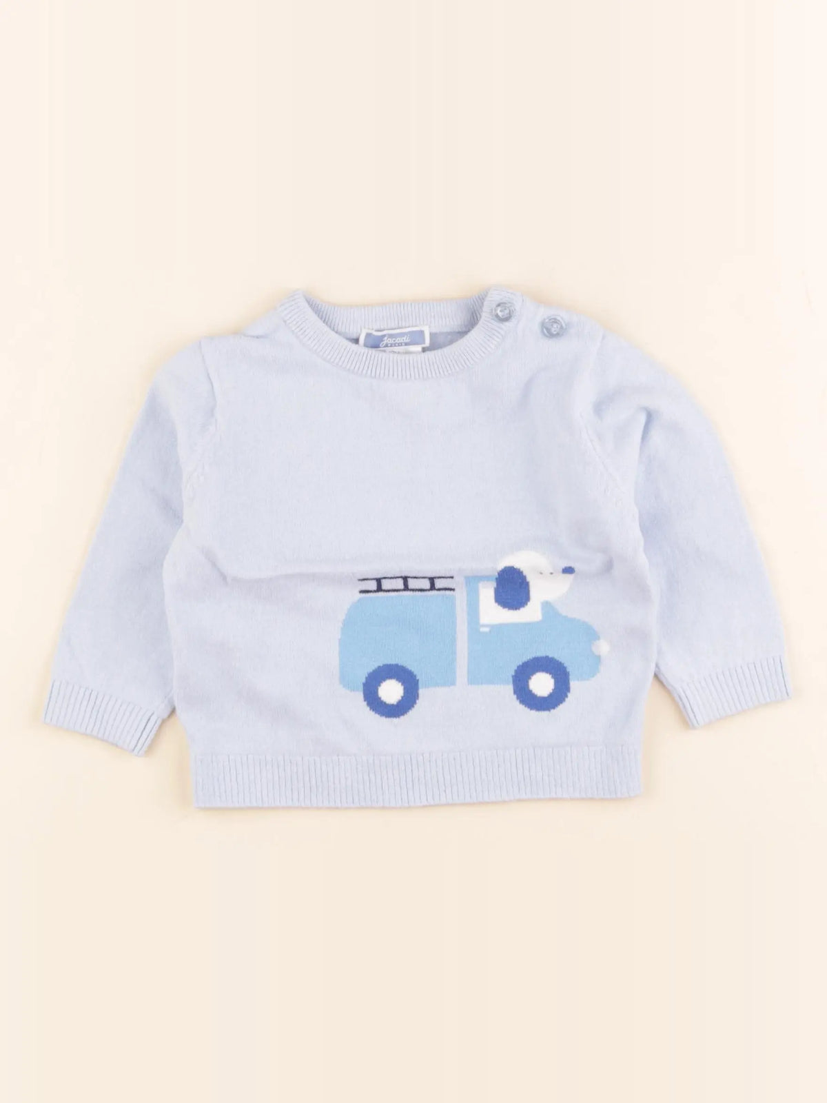 Jacadi - pull bleu - 12 mois