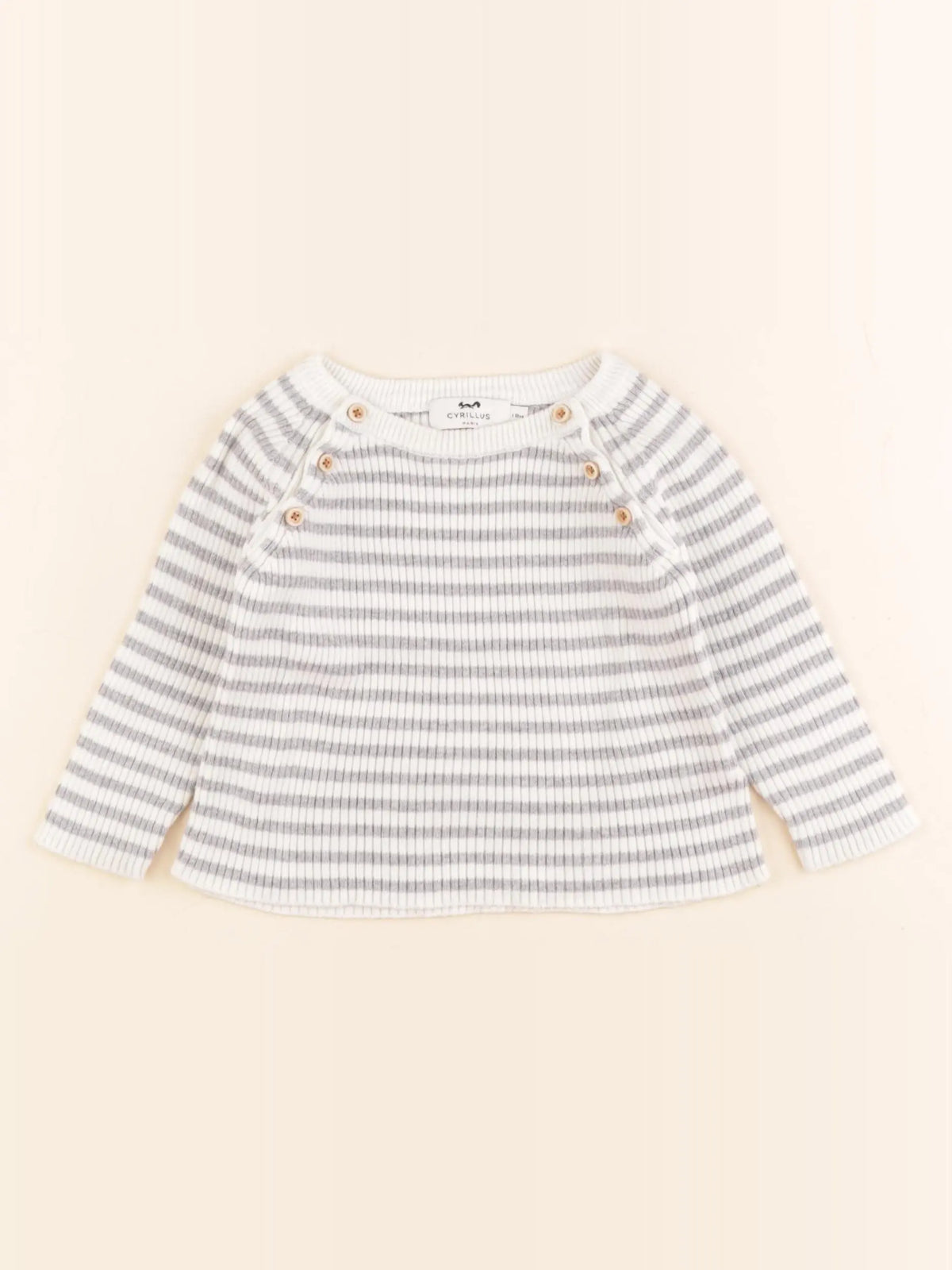 Cyrillus - pull gris - 18 mois