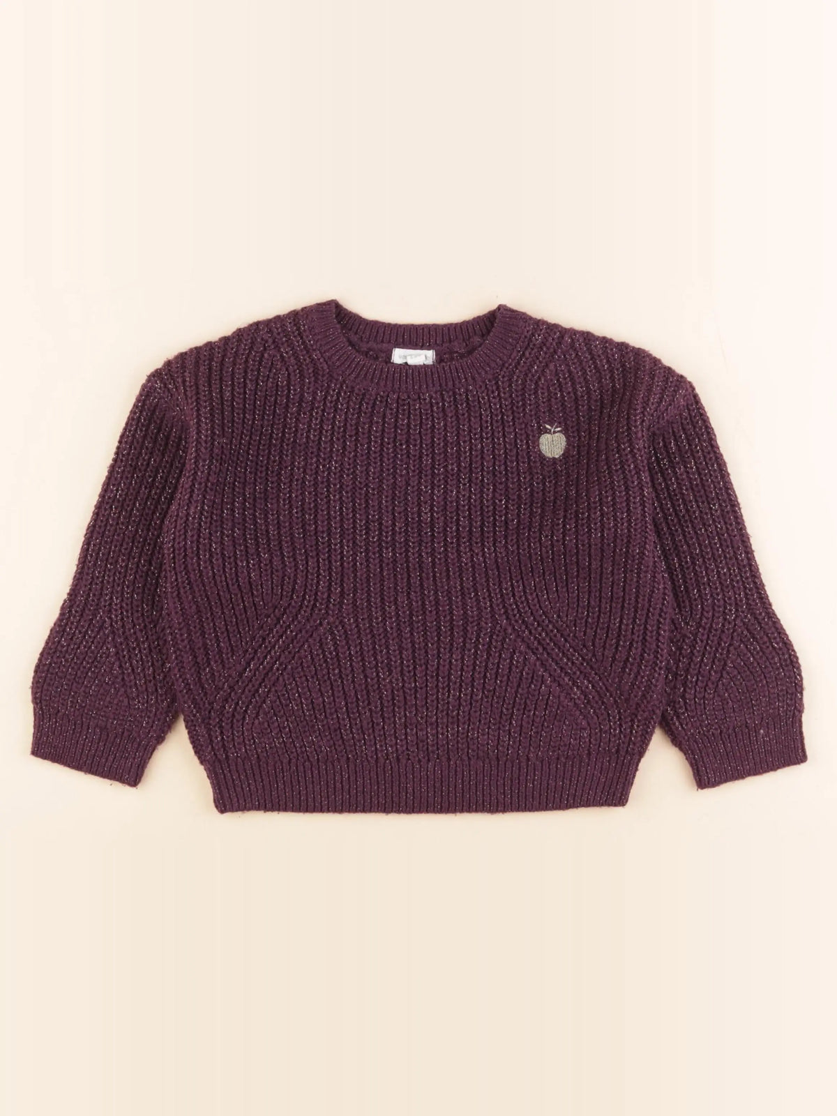 Vertbaudet - pull violet - 5 ans