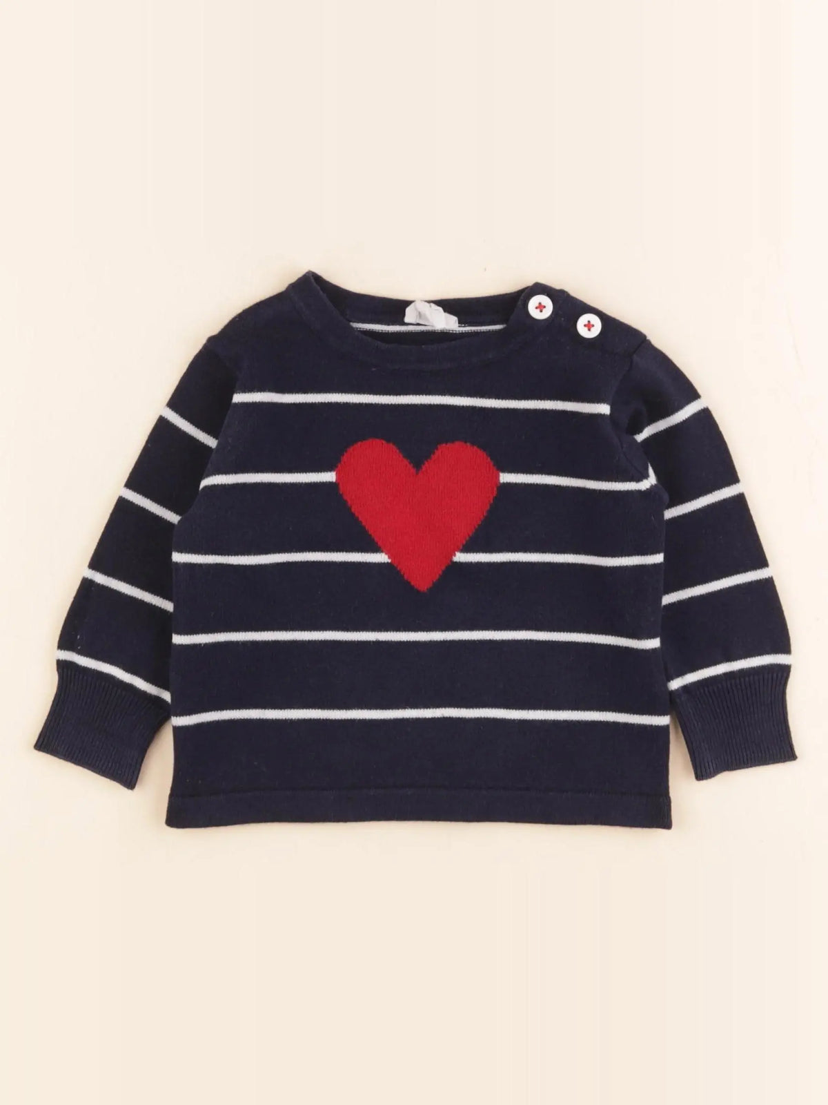 Seraphine - pull bleu - 0/6 mois