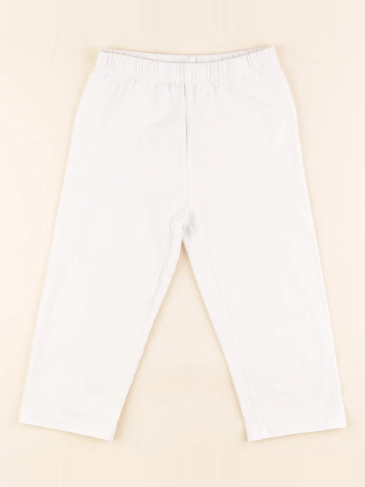 Vertbaudet - legging court blanc - 6 ans