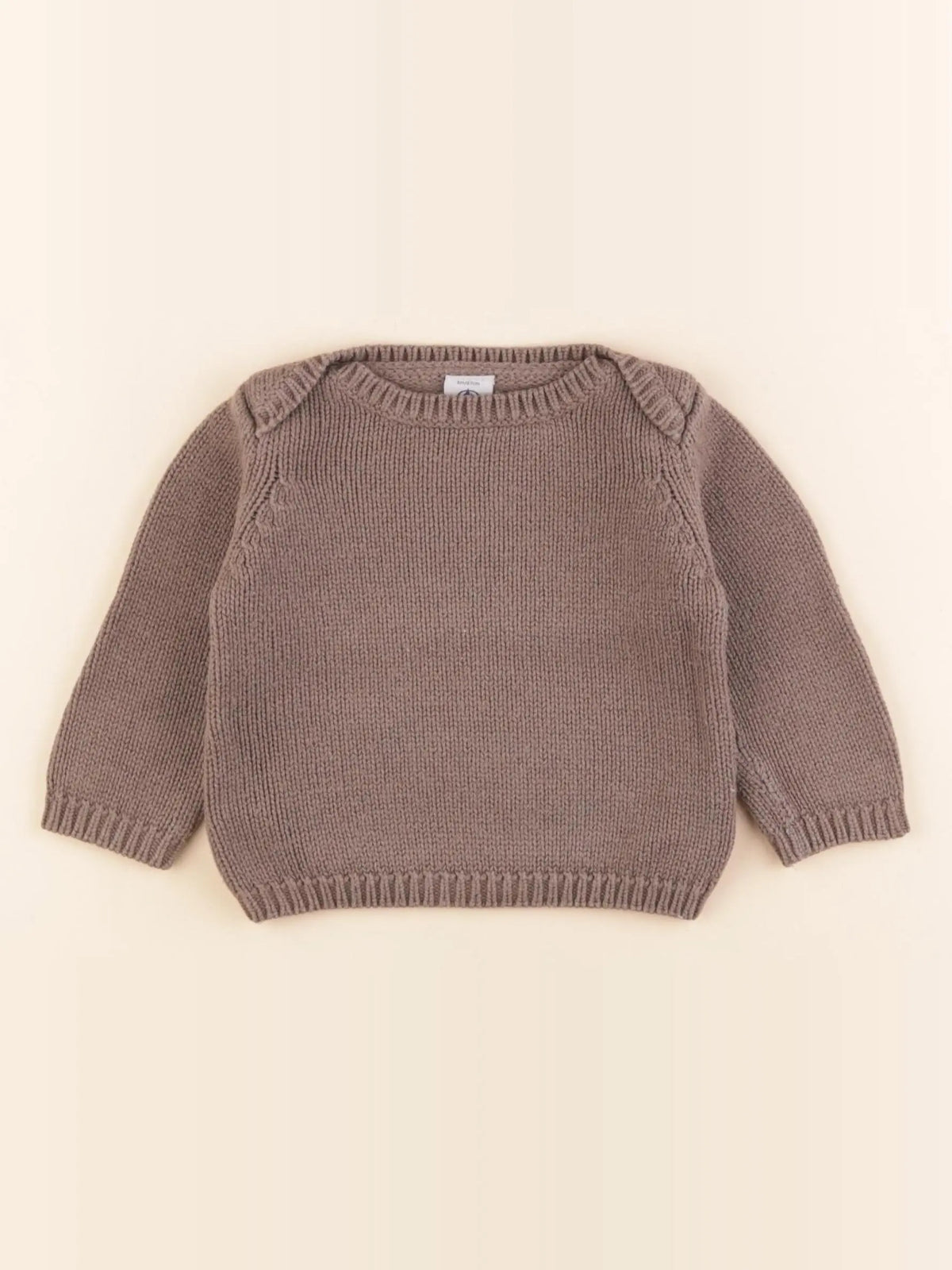 Petit Bateau - pull marron - 6 mois
