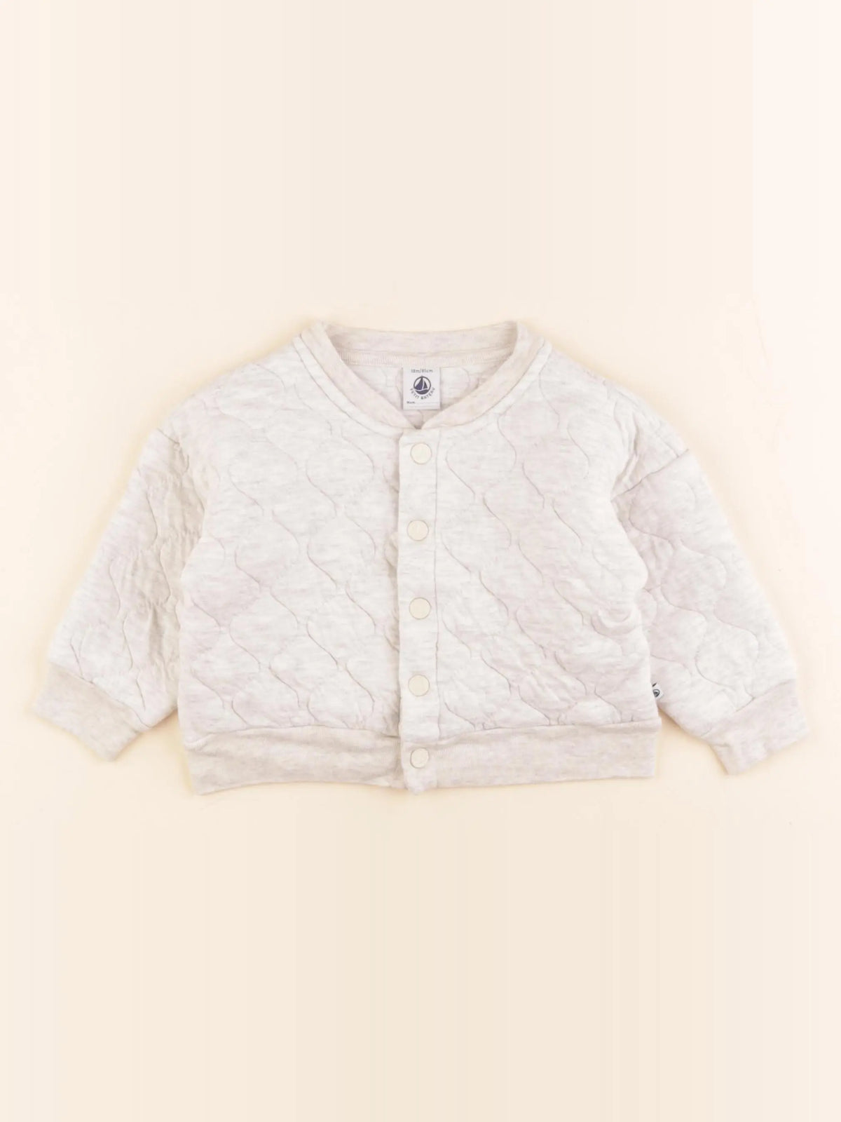 Petit Bateau - sweat beige - 18 mois