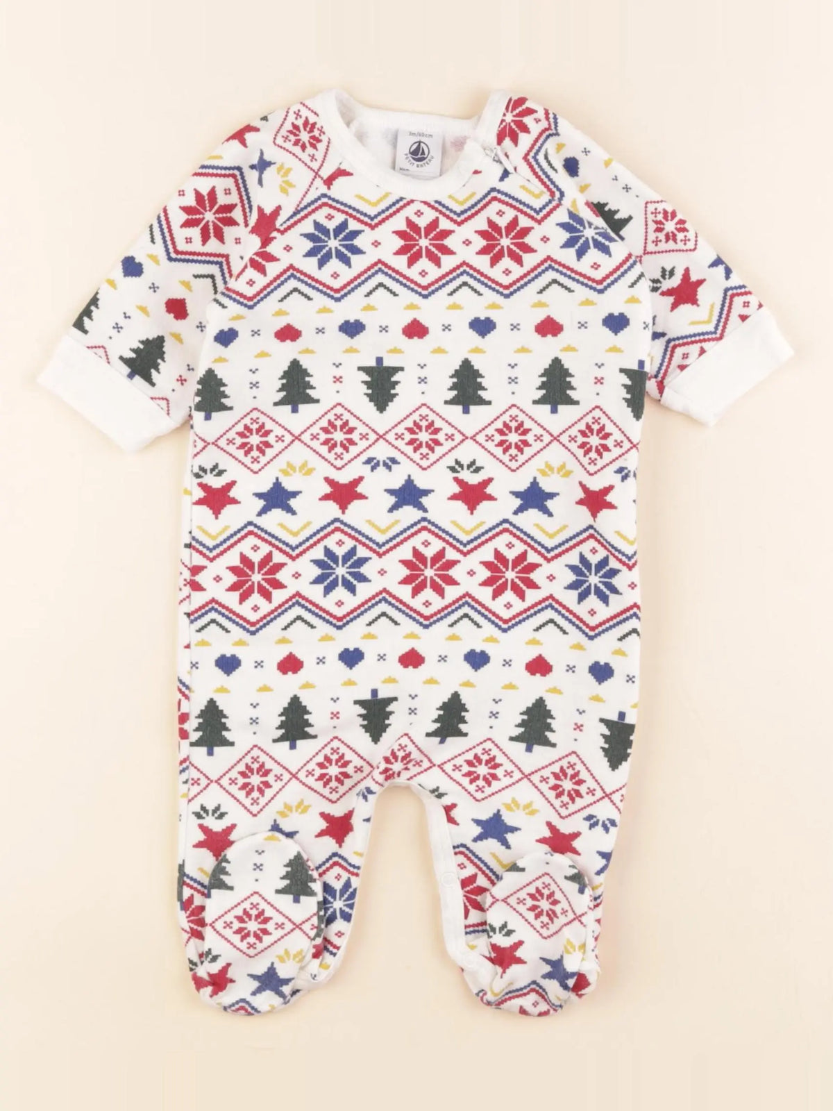 Petit Bateau - pyjama coton multicolore - 3 mois