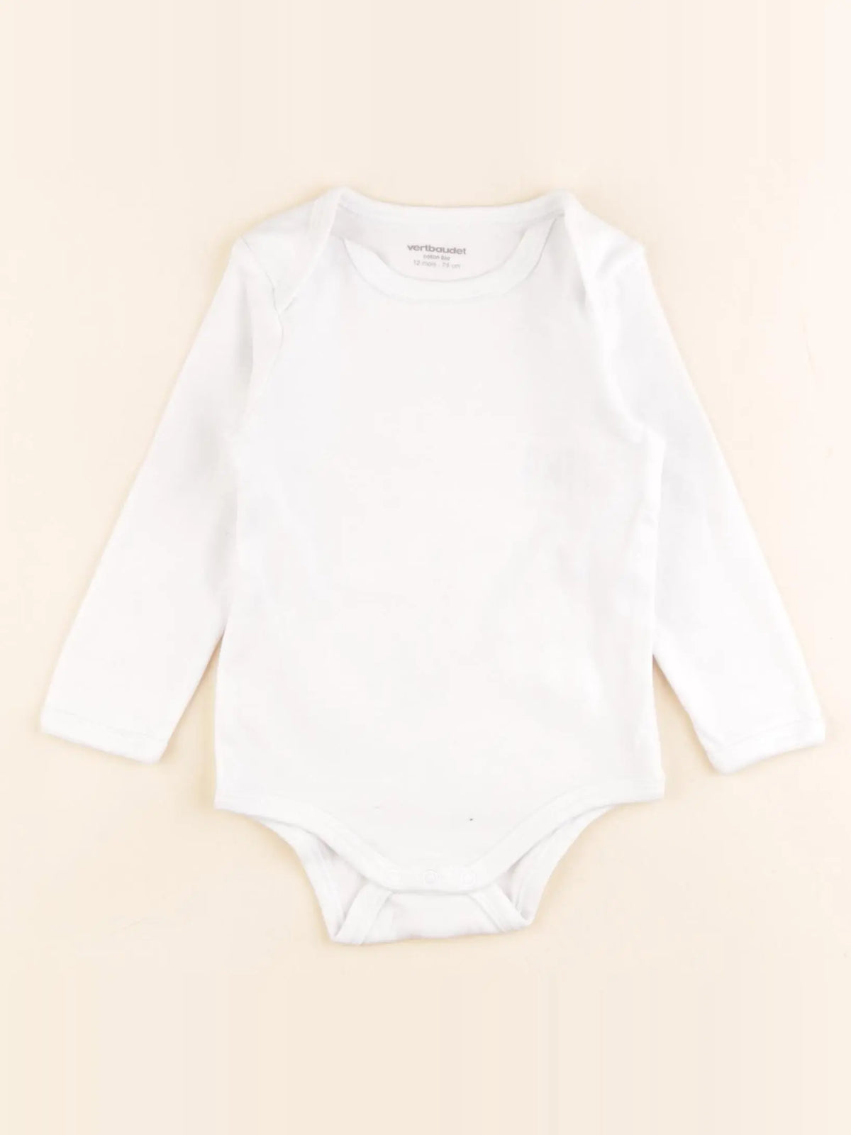 Vertbaudet - body blanc - 12 mois