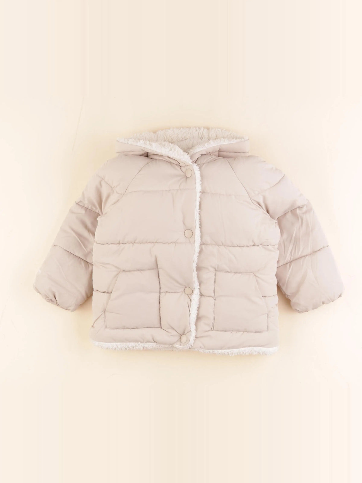 Mango - doudoune beige - 2/3 ans