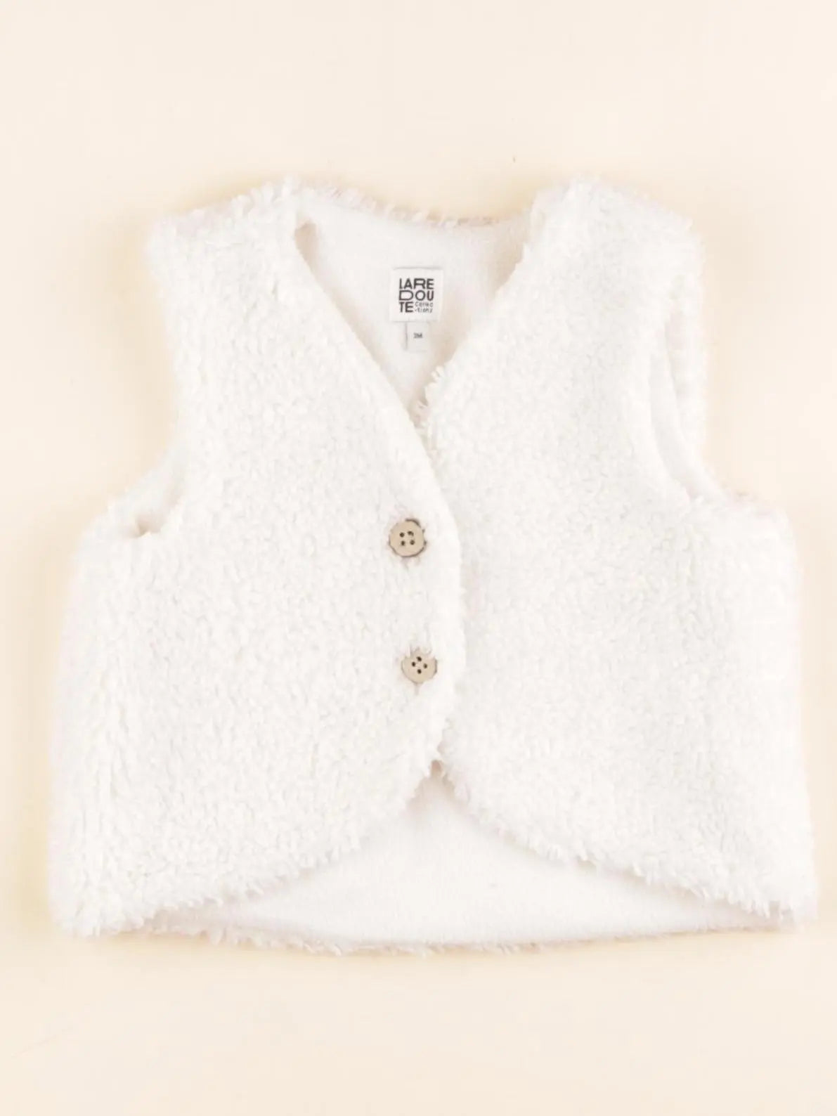 La Redoute - gilet blanc - 3 mois