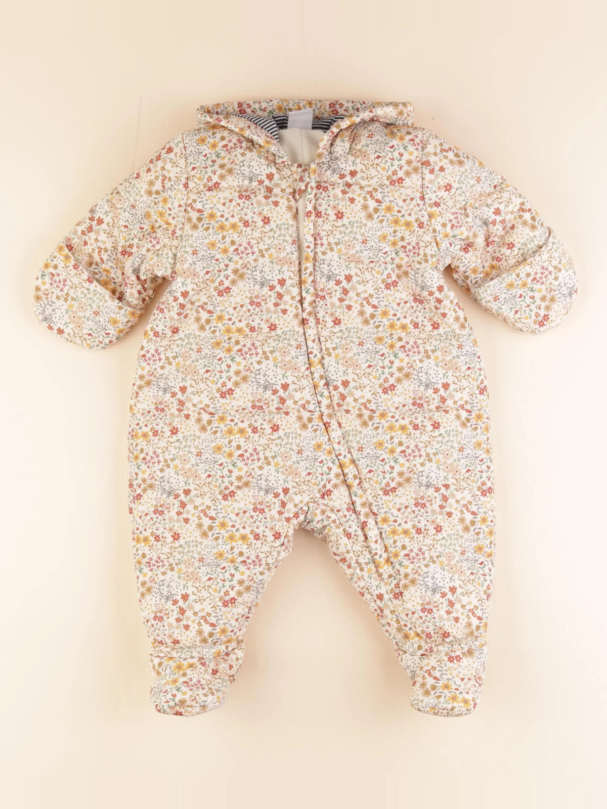 Petit Bateau - combi-pilote multicolore - 3 mois