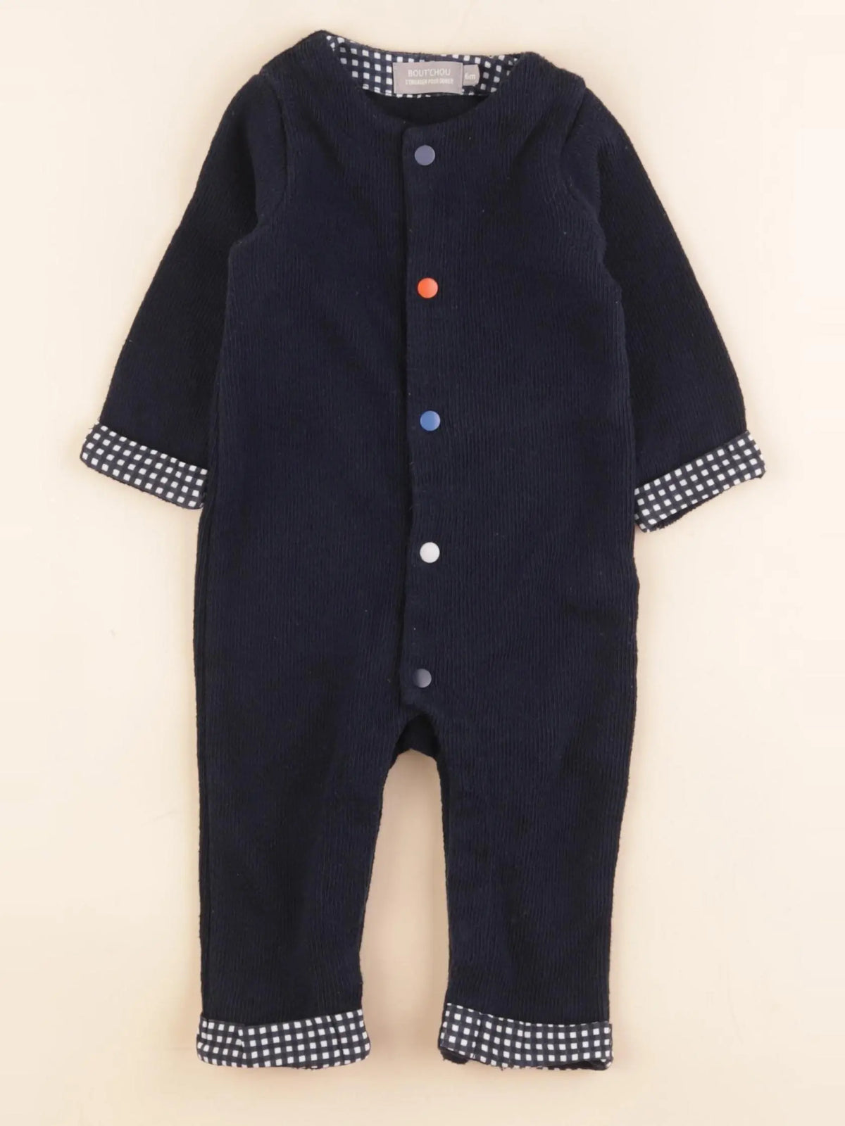 Boutchou - combinaison bleu - 6 mois