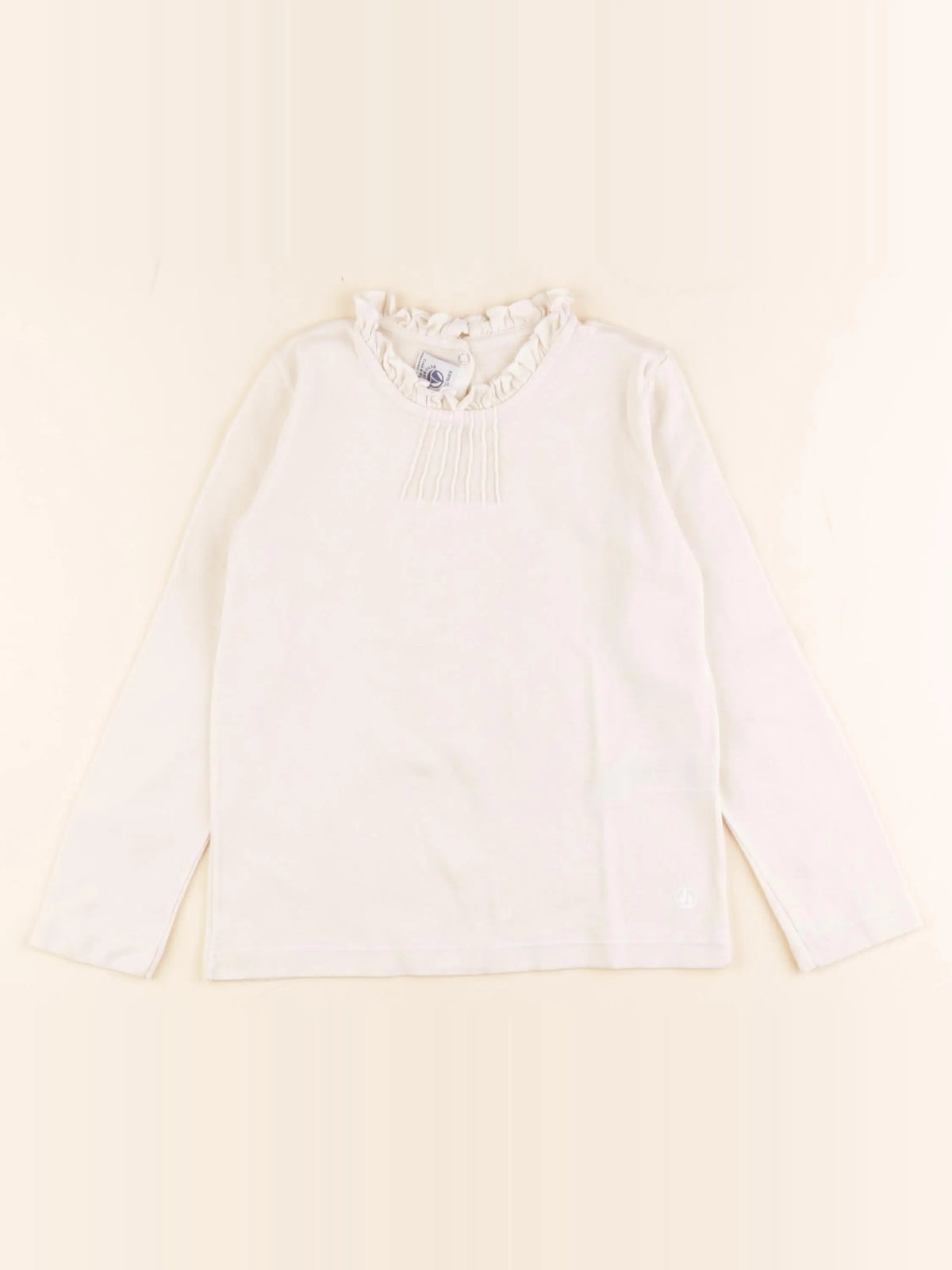 Petit Bateau - tee-shirt beige - 6 ans